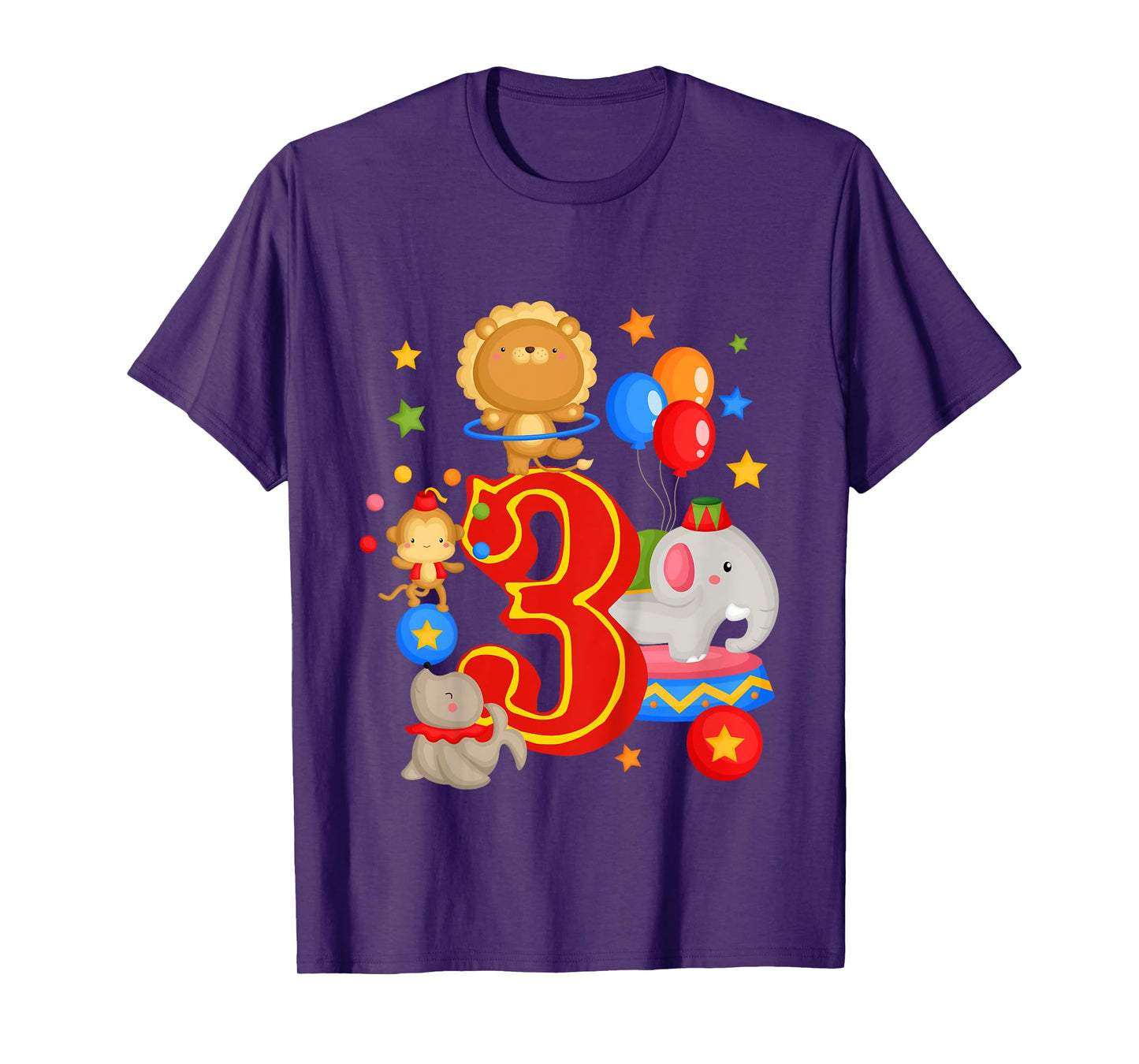 Circus Birthday 3rd Birthday Carnival 3 Years Old T-Shirt