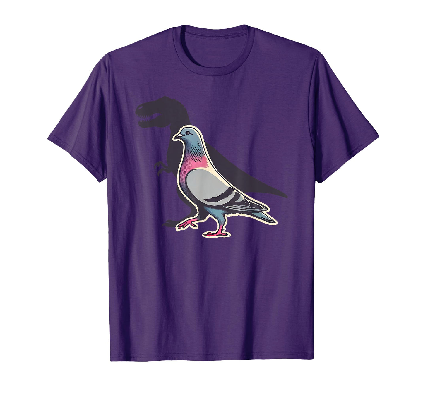 T-Rex Pigeon Racing Dinosaur Bird Animal Lover Funny T-Shirt
