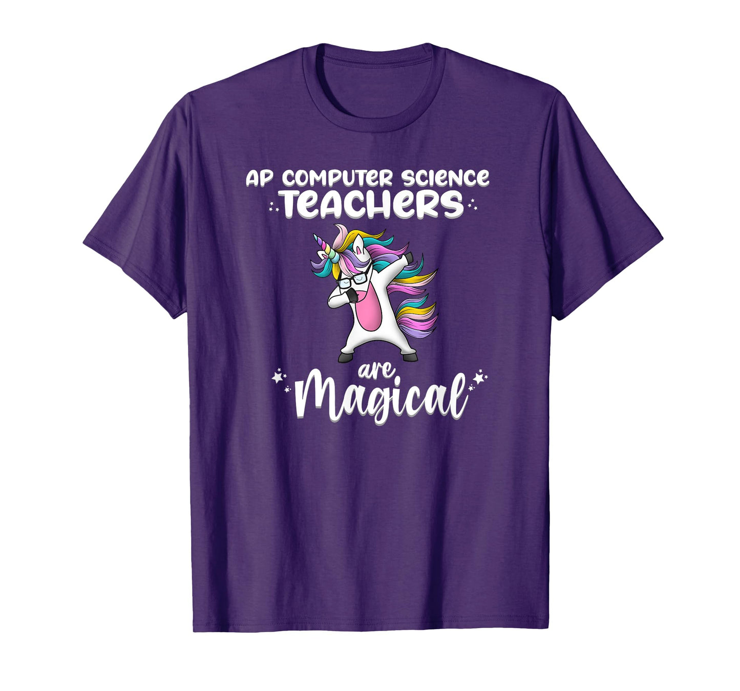 Unicorn Girl AP Computer Science Teacher Gift Awesome Funny T-Shirt