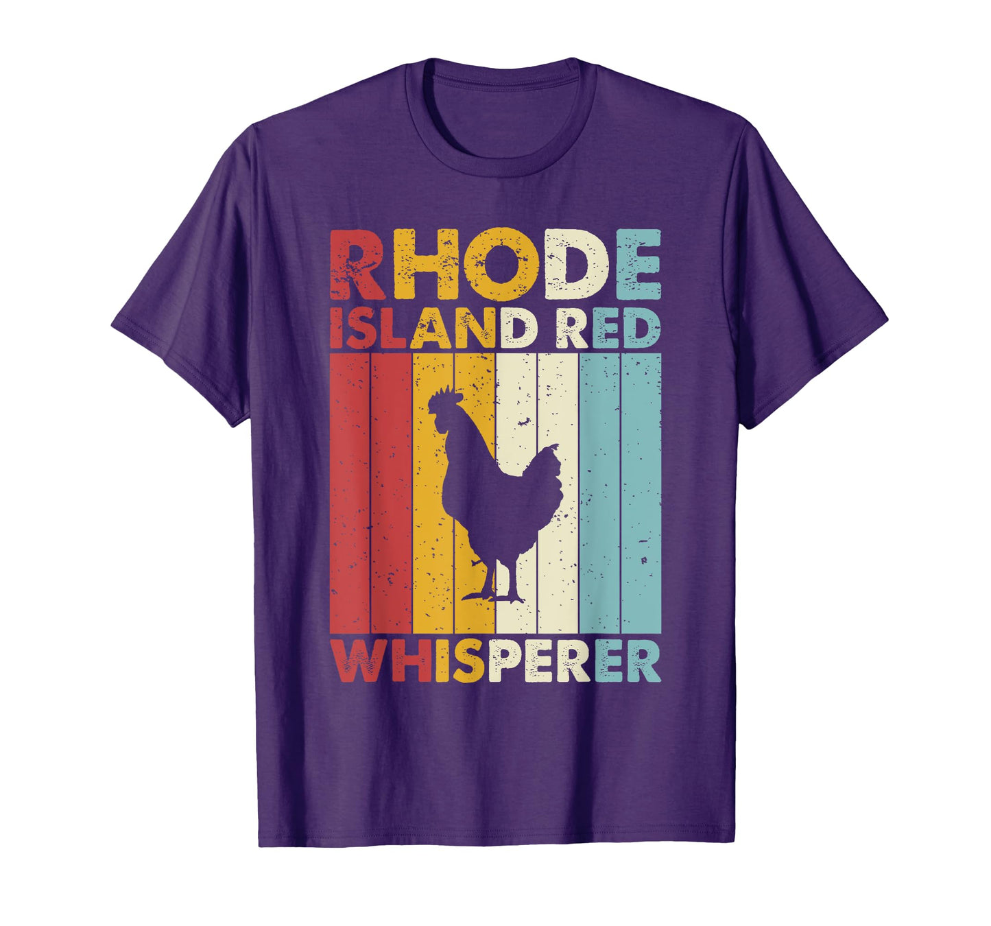 Chicken Dad Mom Whisperer - Farmer Vintage Rhode Island Red T-Shirt