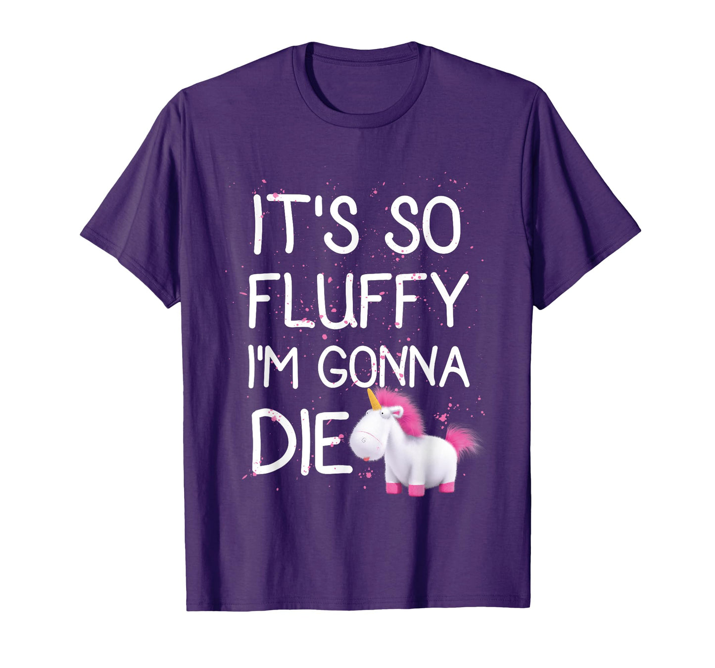 Despicable Me Minions It's So Fluffy Unicorn Graphic T-Shirt T-Shirt
