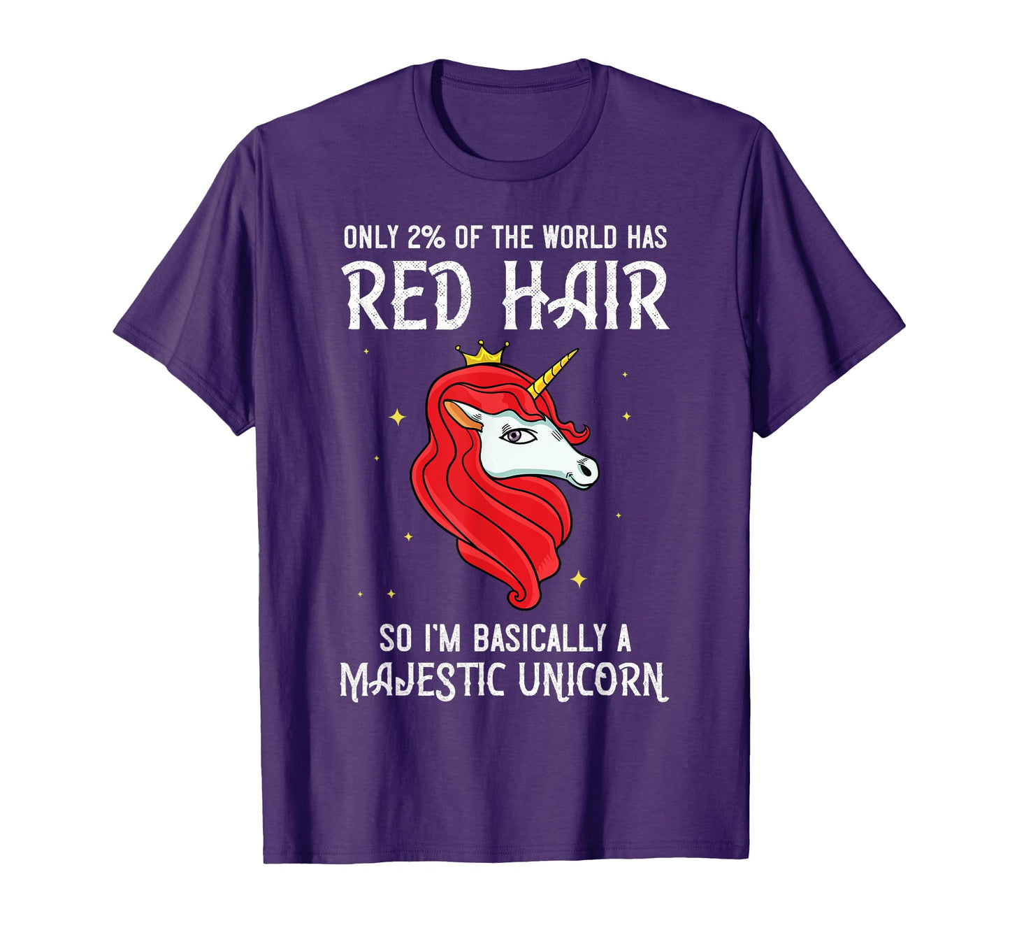 Red Hair Unicorn Redhead Funny Red Headed T-Shirt