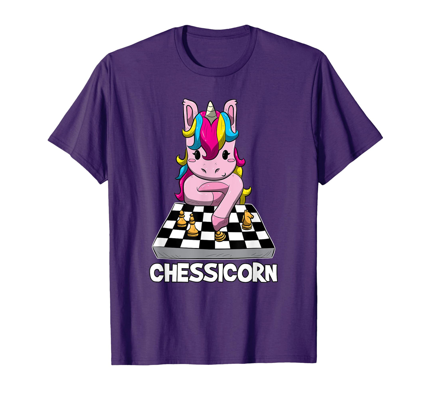 Chessicorn Funny Unicorn Plays Chess Gift T-Shirt