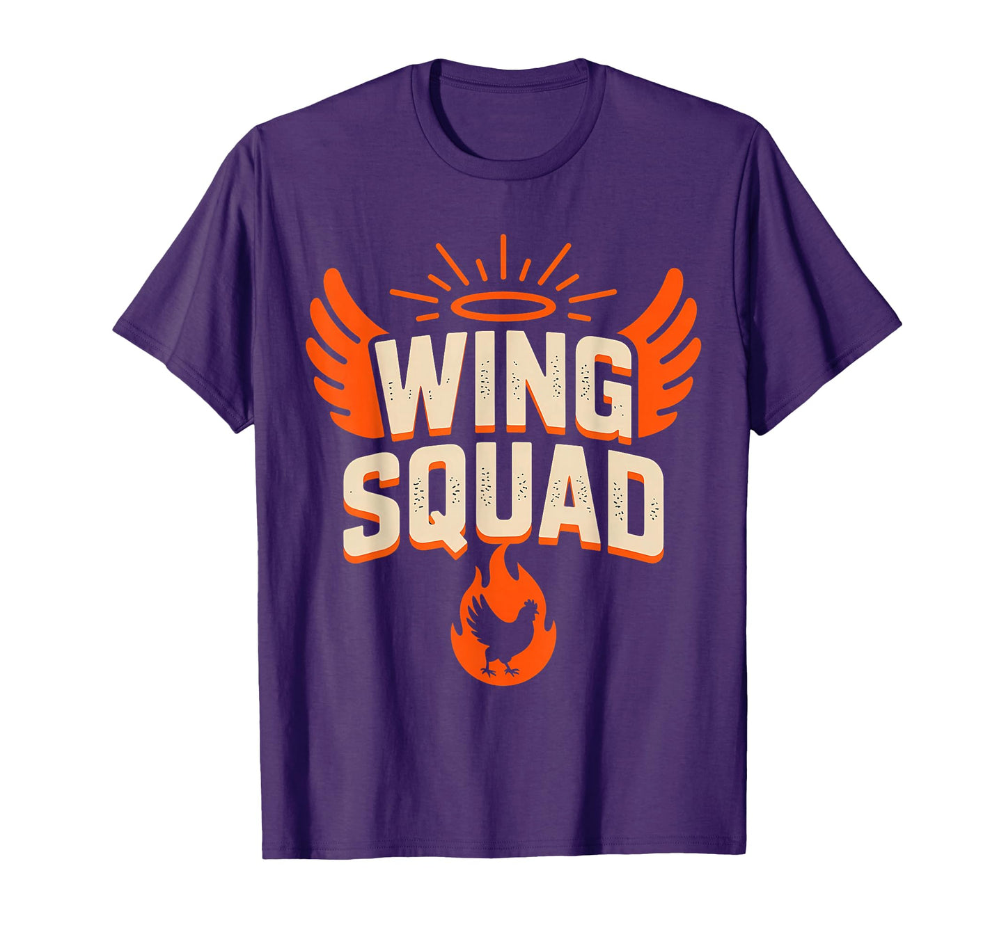 Vintage Wing Squad Chicken BBQ Party Family Humor T-Shirt