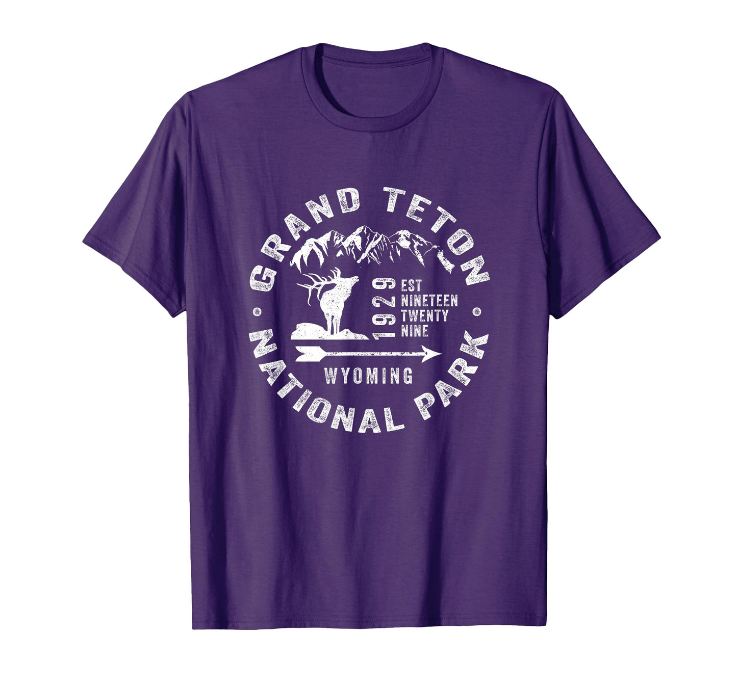 Grand Teton National Park Wyoming USA Elk Mountains Souvenir T-Shirt