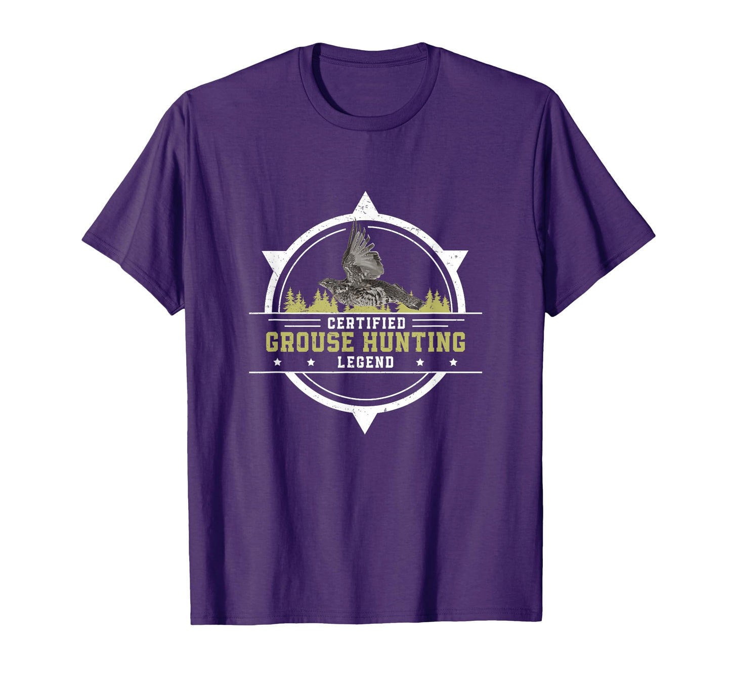 Funny Grouse Hunting Legend For A Ruffed Grouse Bird Hunter T-Shirt