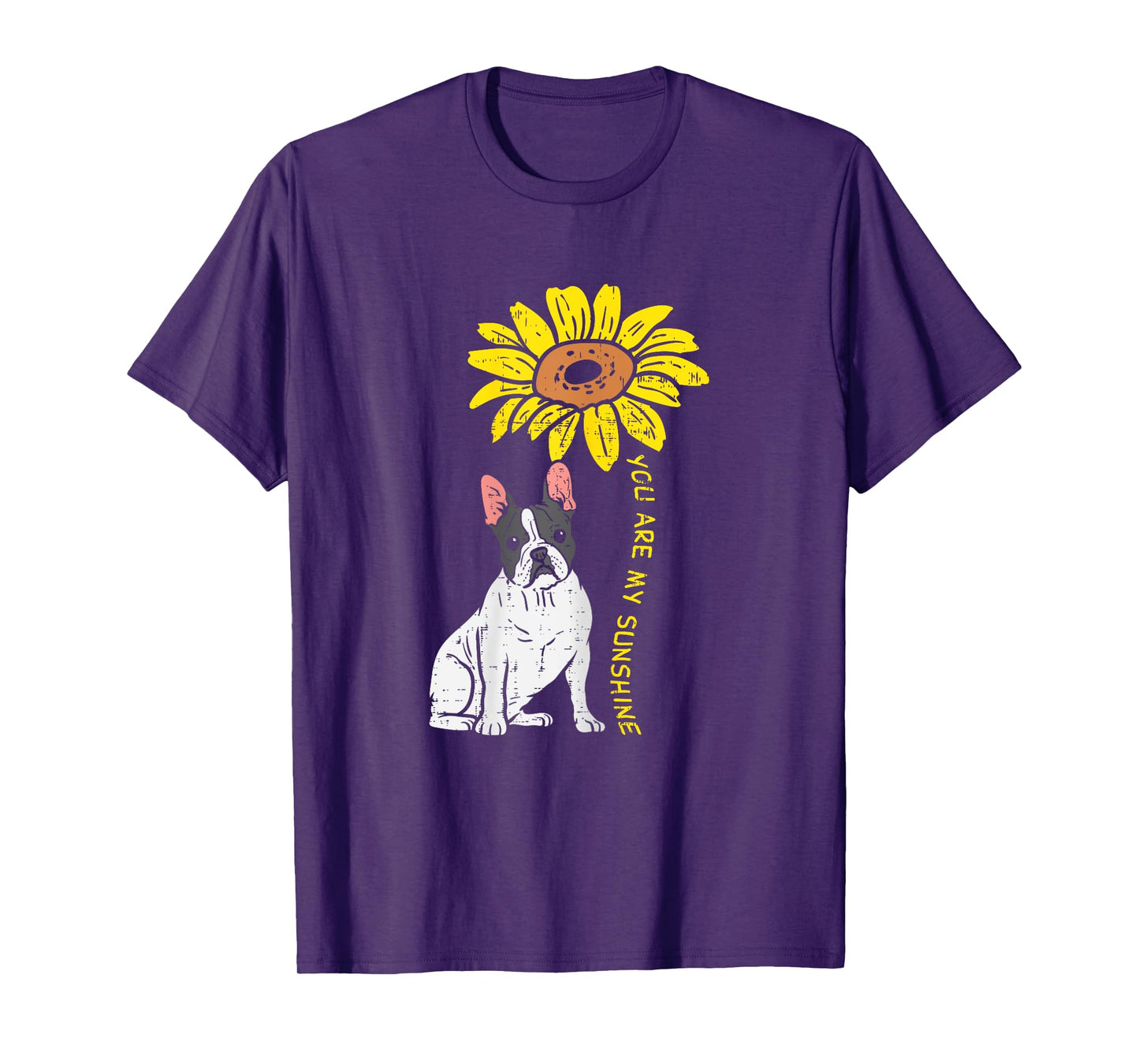 French Bulldog Sunflower Sunshine Frenchie Dog Women Gift T-Shirt