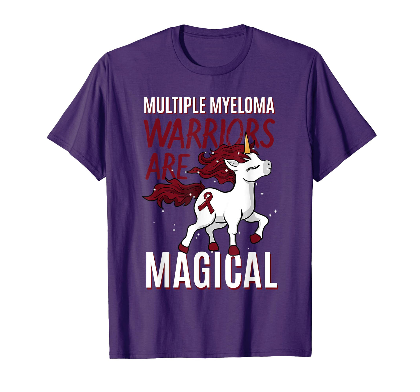 Multiple Myeloma Awareness Unicorn Lover Myelomatosis Gift T-Shirt