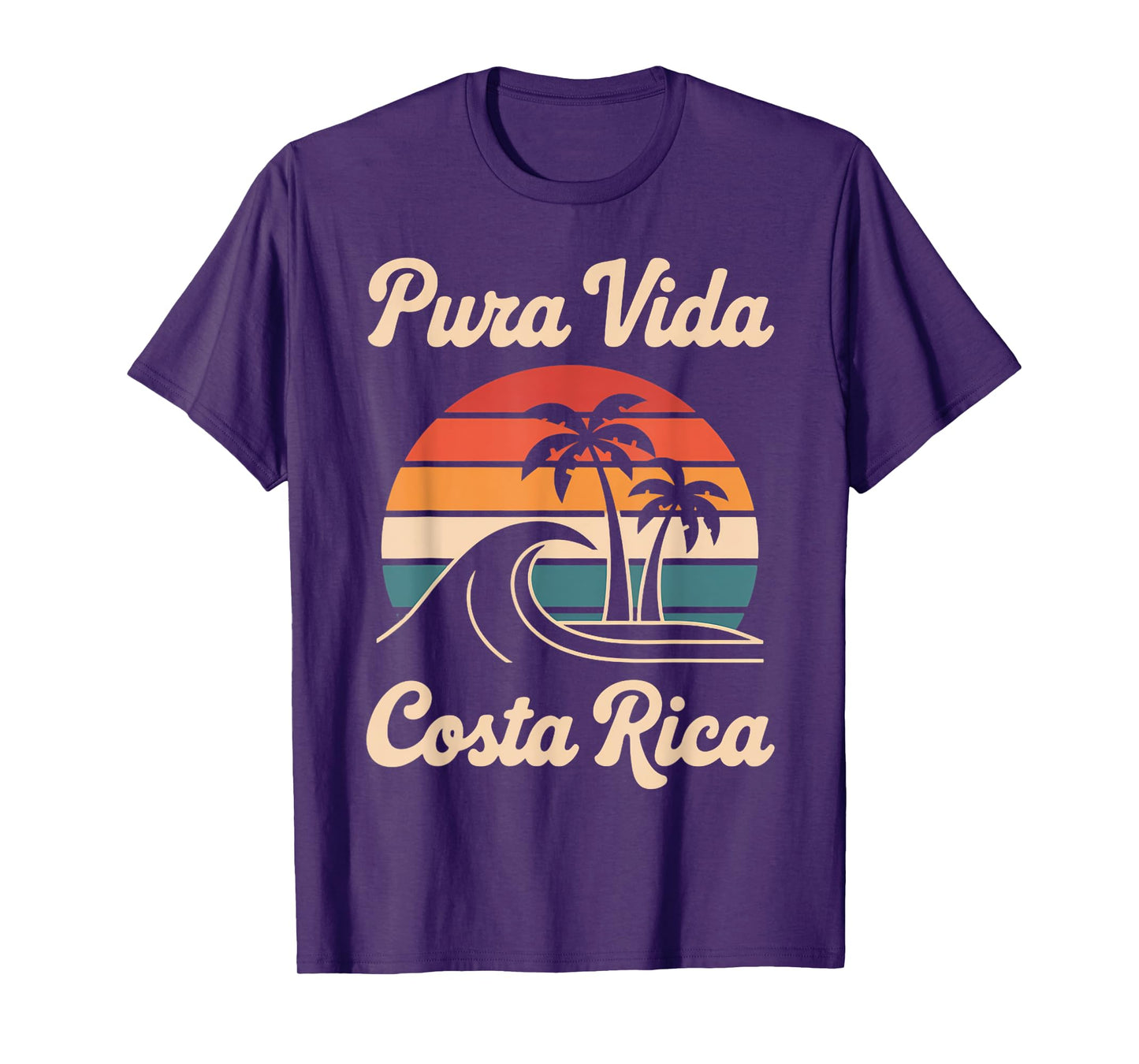 Vacation Tropical Retro Pura Vida Vintage Costa Rica T-Shirt