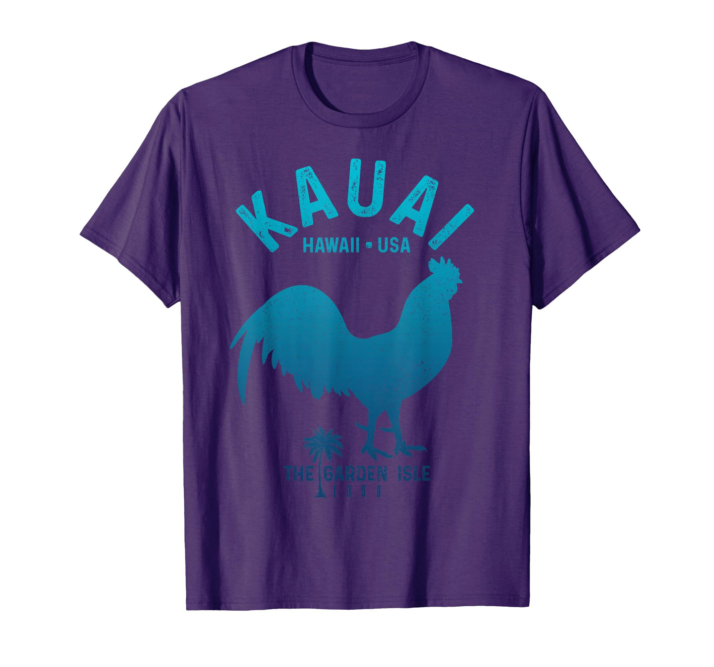 Kauai 1959 The Garden Isle Chicken Hawaii Vintage Hawaiian T-Shirt