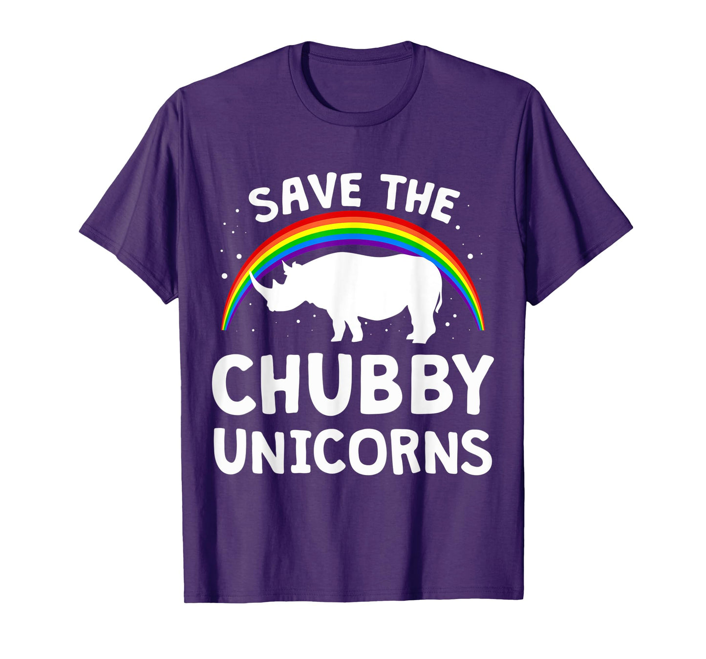 Funny Save The Chubby Unicorns Tee Shirt Rhino Lover Gift