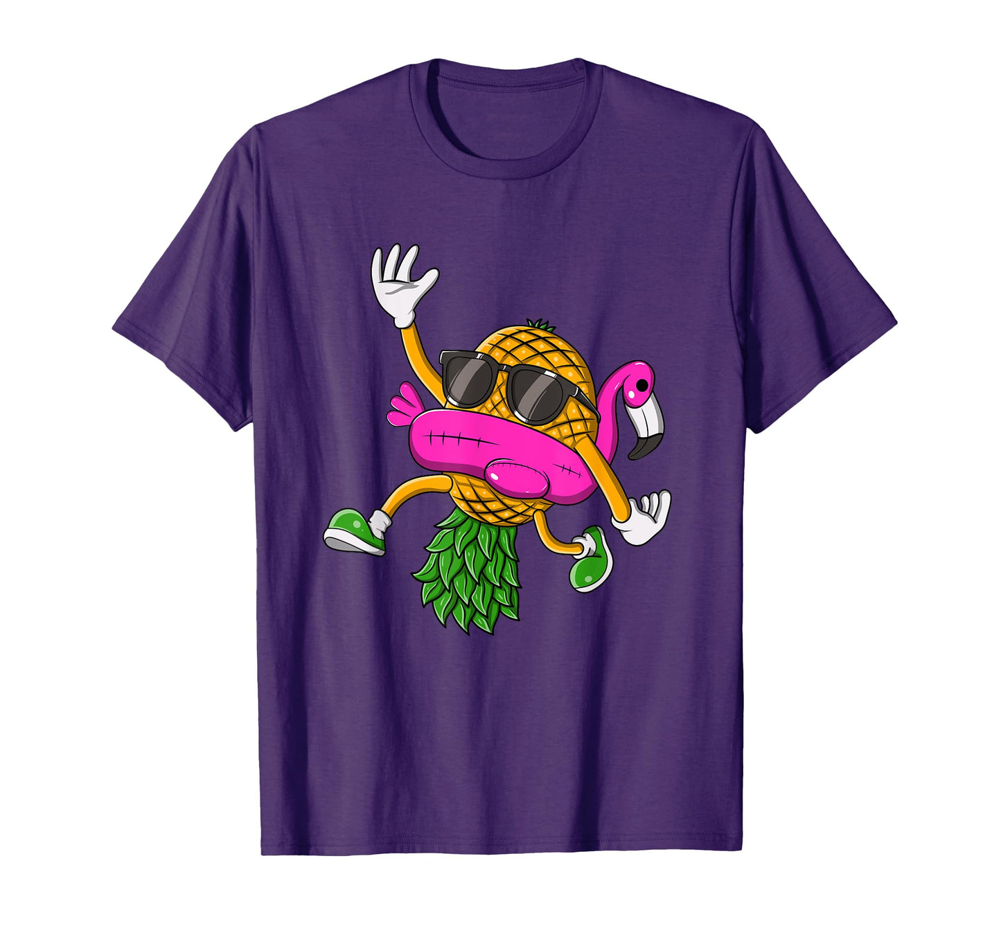 Upside Down Pineapple Swinger Flamingo for Men Women T-Shirt