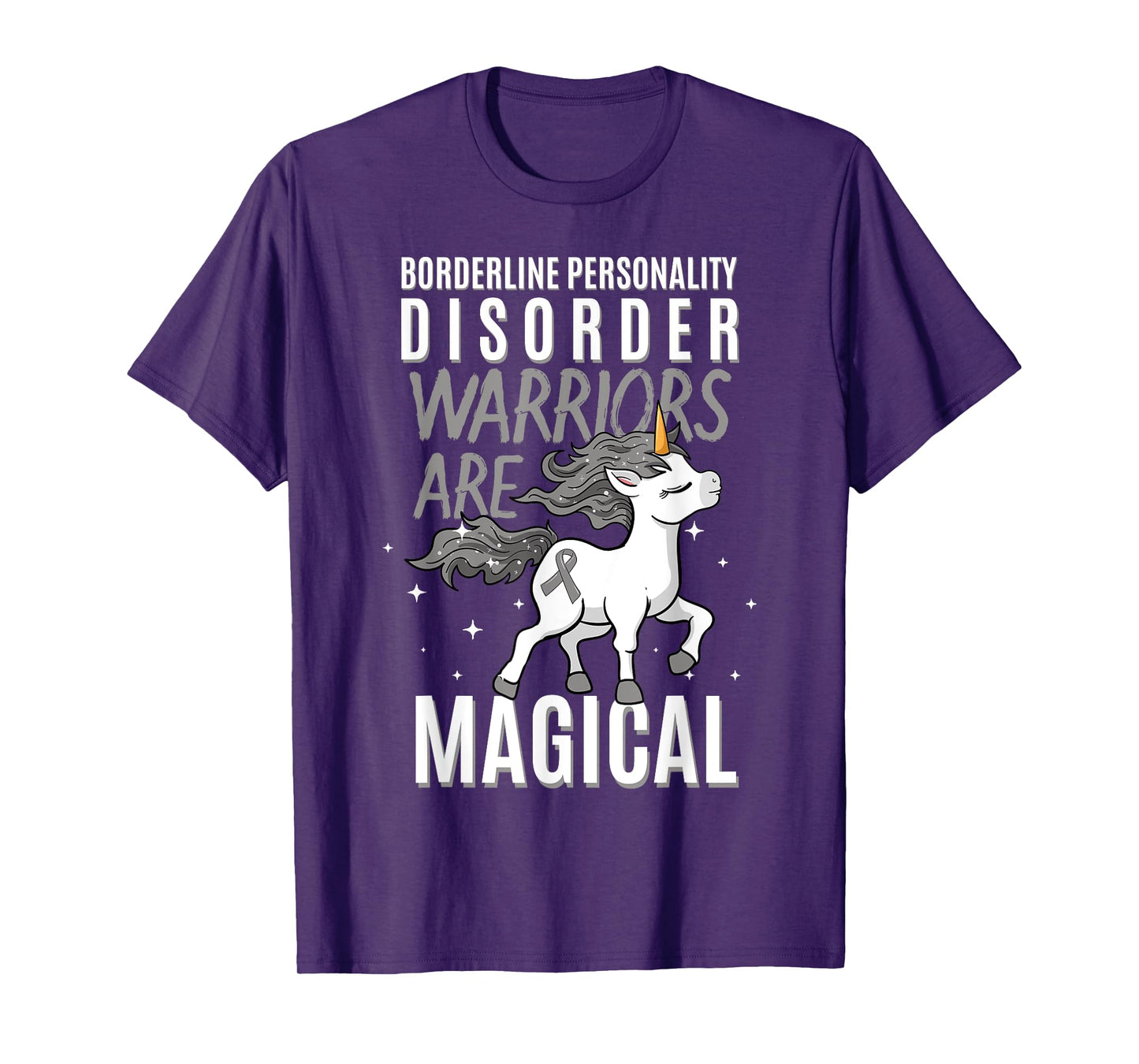 Borderline Personality Disorder Warrior EUPD Unicorn Lover T-Shirt