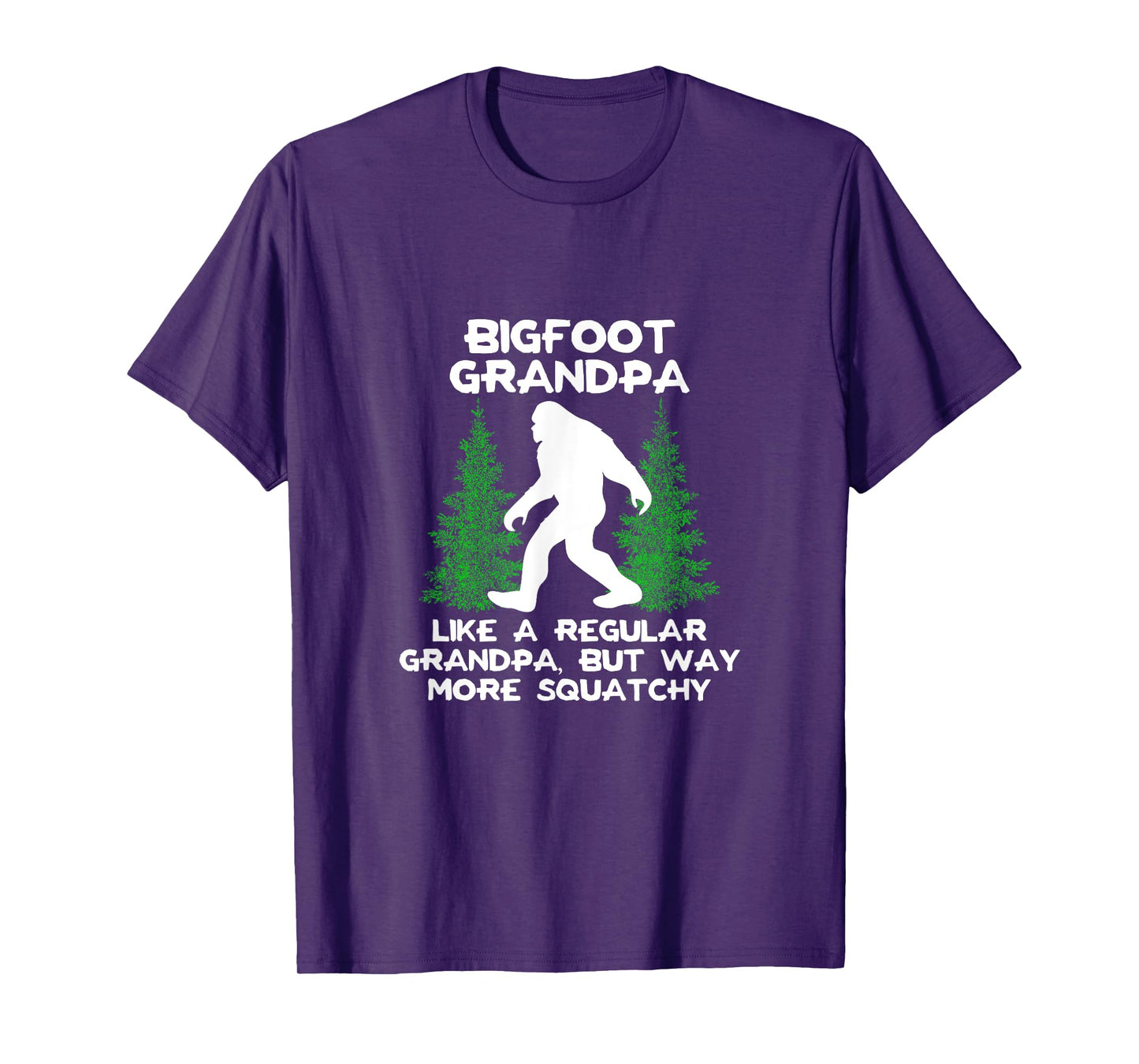 Funny Sasquatch Bigfoot Fathers Day Bigfoot Grandpa T-Shirt