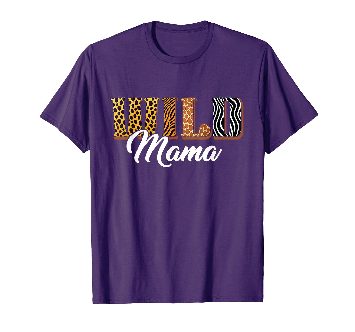 Wild Mama Zoo Safari Jungle Animal Birthday Matching Family T-Shirt