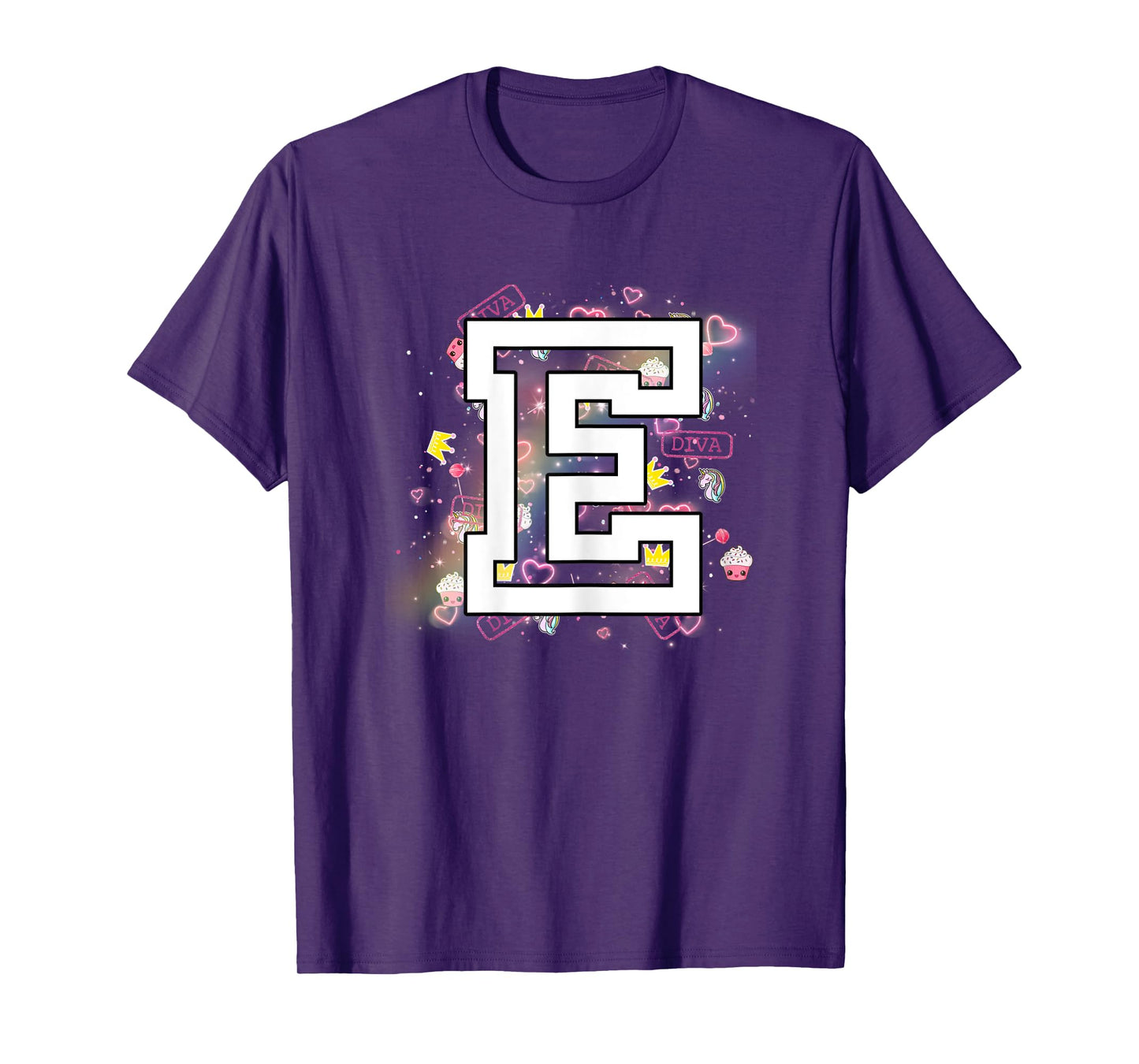 Kids Letter E Clothing For a Girl Who's Name Starts With E T-Shirt