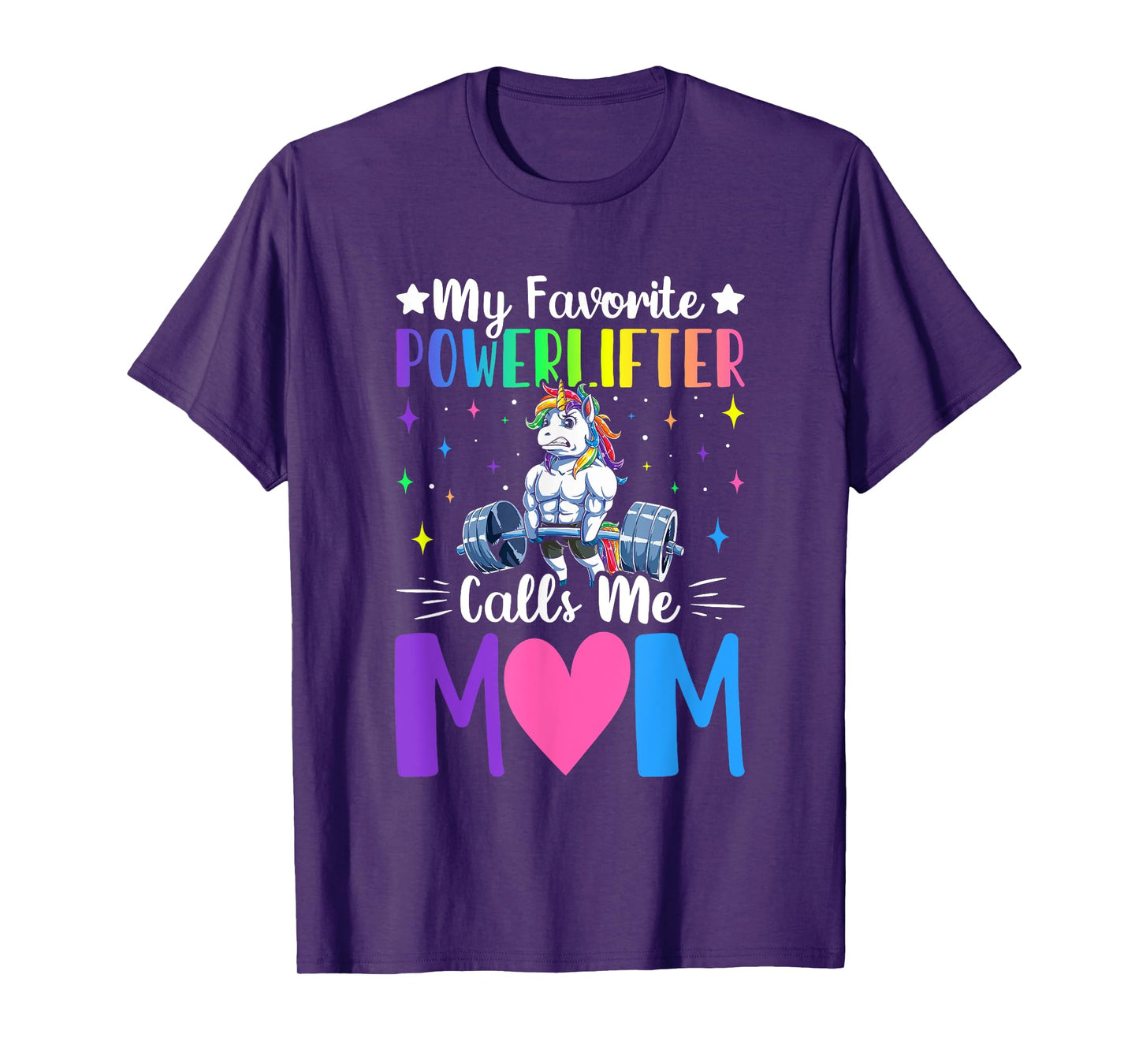 Favorite Powerlifter Calls Me Mom Powerlifting Weightlifting T-Shirt