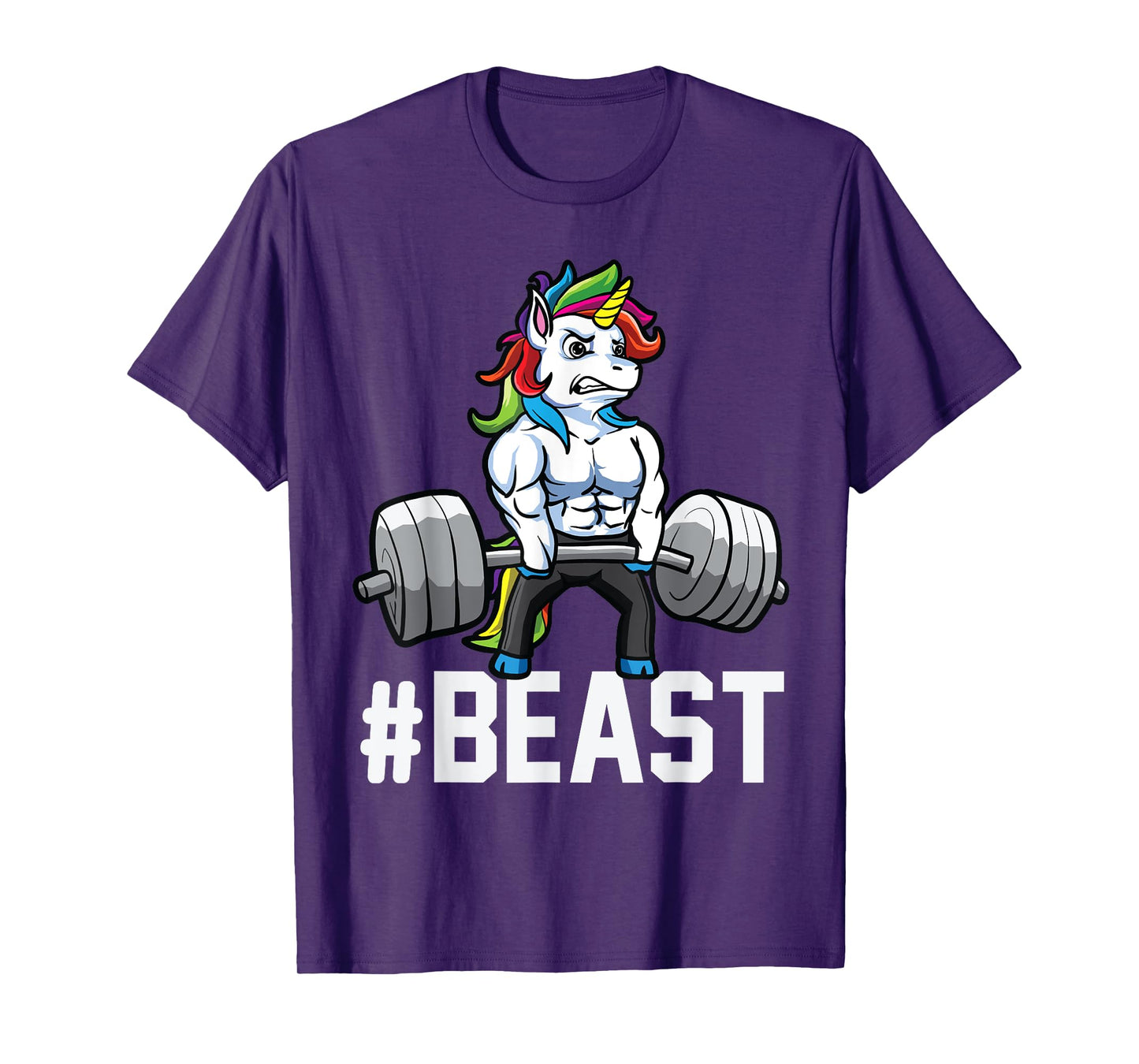 Unicorn Deadlift Beast Weightlifting Graphic Getting Strong T-Shirt