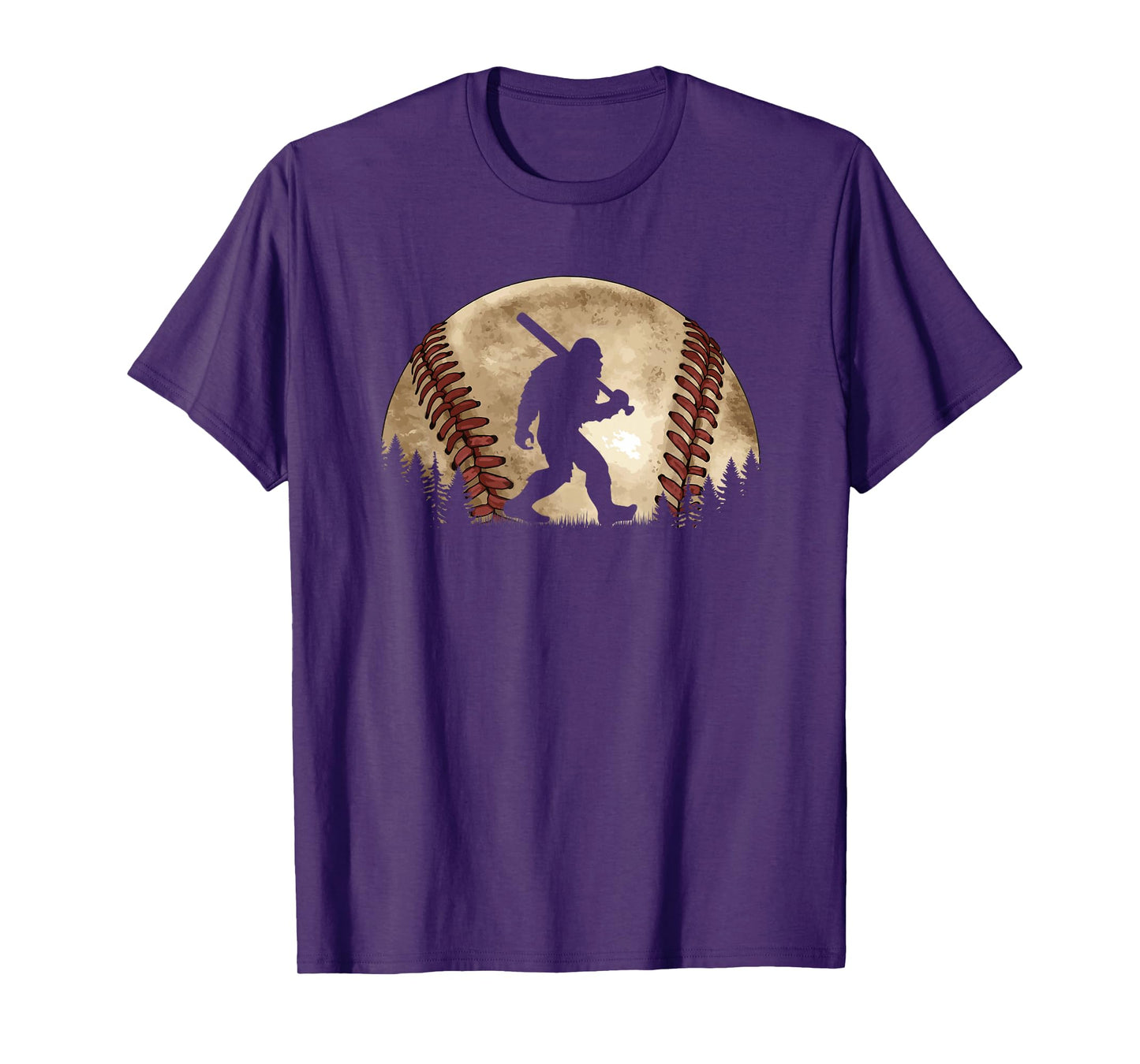 Funny Bigfoot Baseball Sasquatch T-Shirt