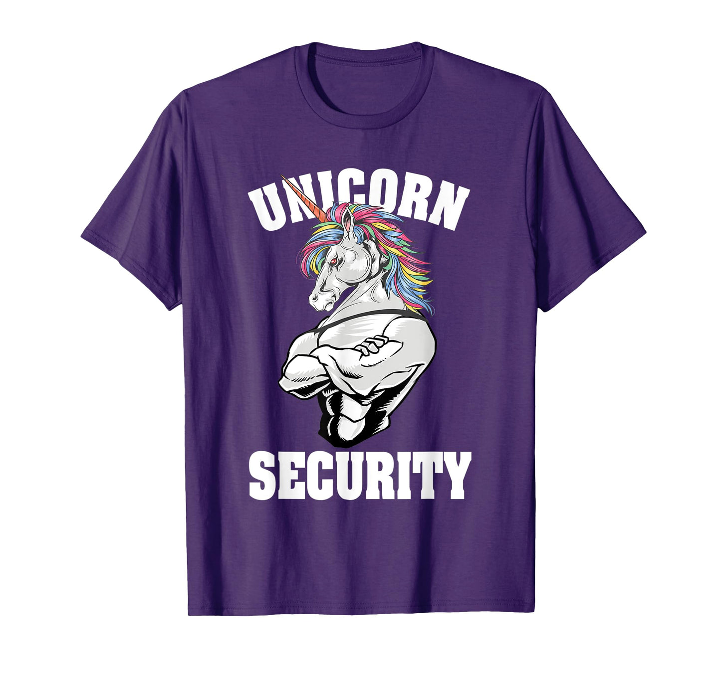 Unicorn Security Funny Costume Police Men Women Kids T-Shirt