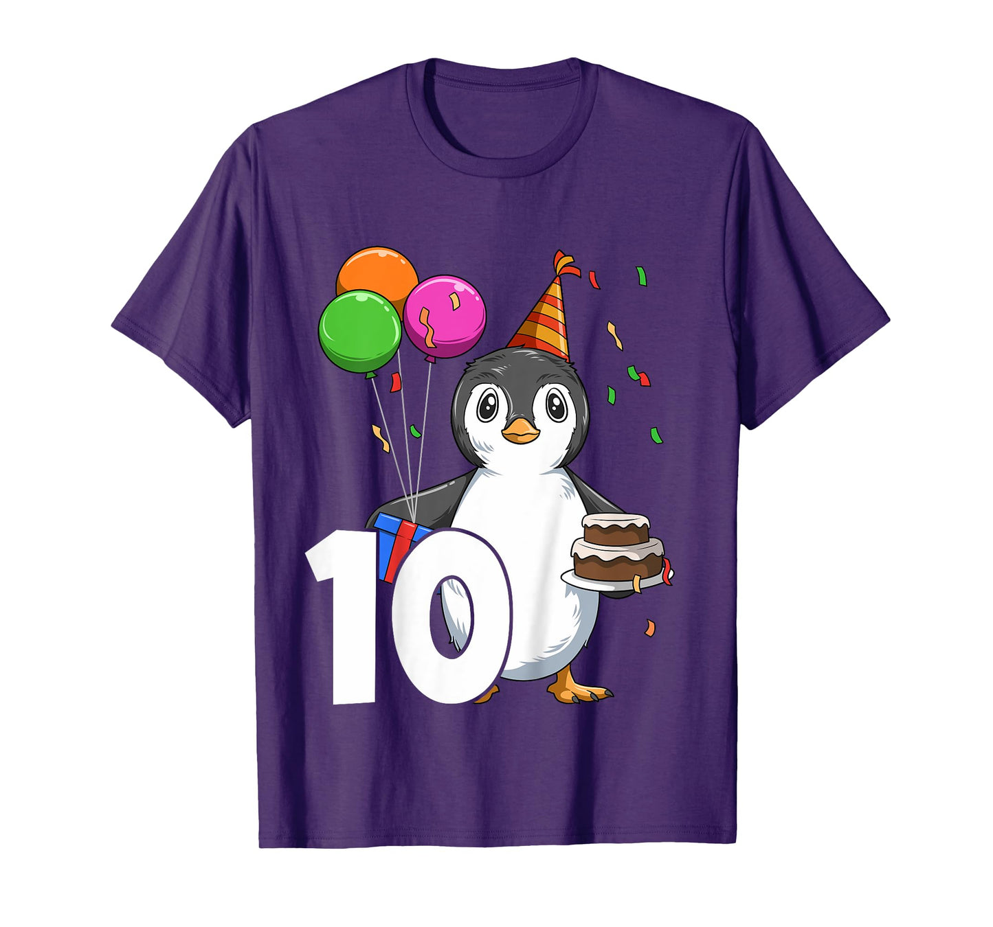 Penguin Birthday 10 Penguin 10th Birthday Penguin Party 10th T-Shirt