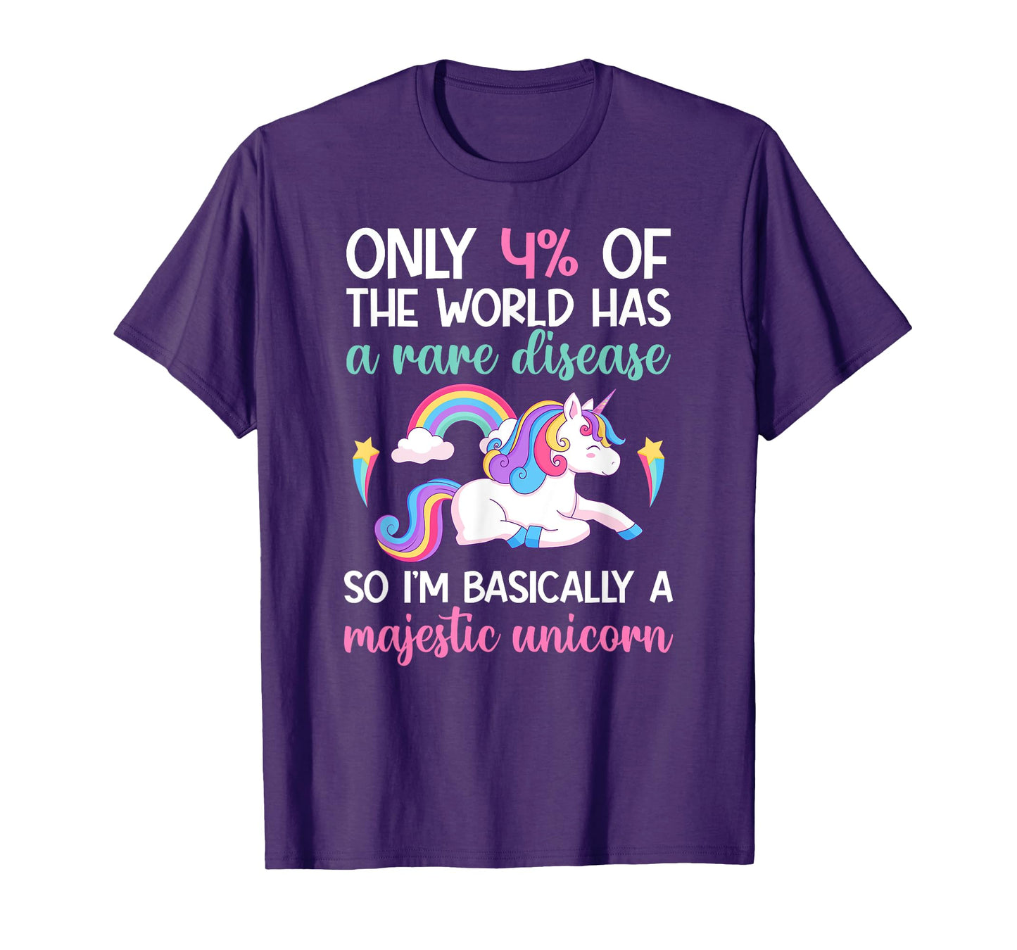 Rare Disease Warrior Unicorn Rare Disease Awareness T-Shirt