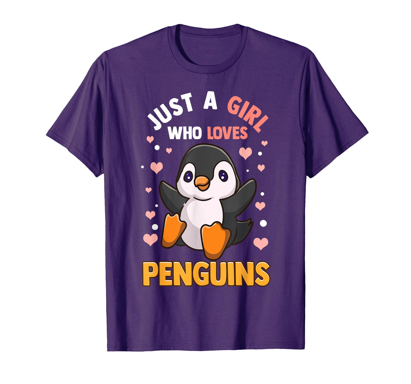 Penguin Shirt For Girls Just A Girl Who Loves Penguins T-Shirt