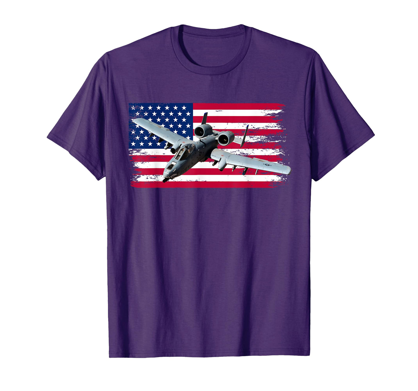 A-10 Warthog Airplane American Flag Thunderbird A10 T-Shirt