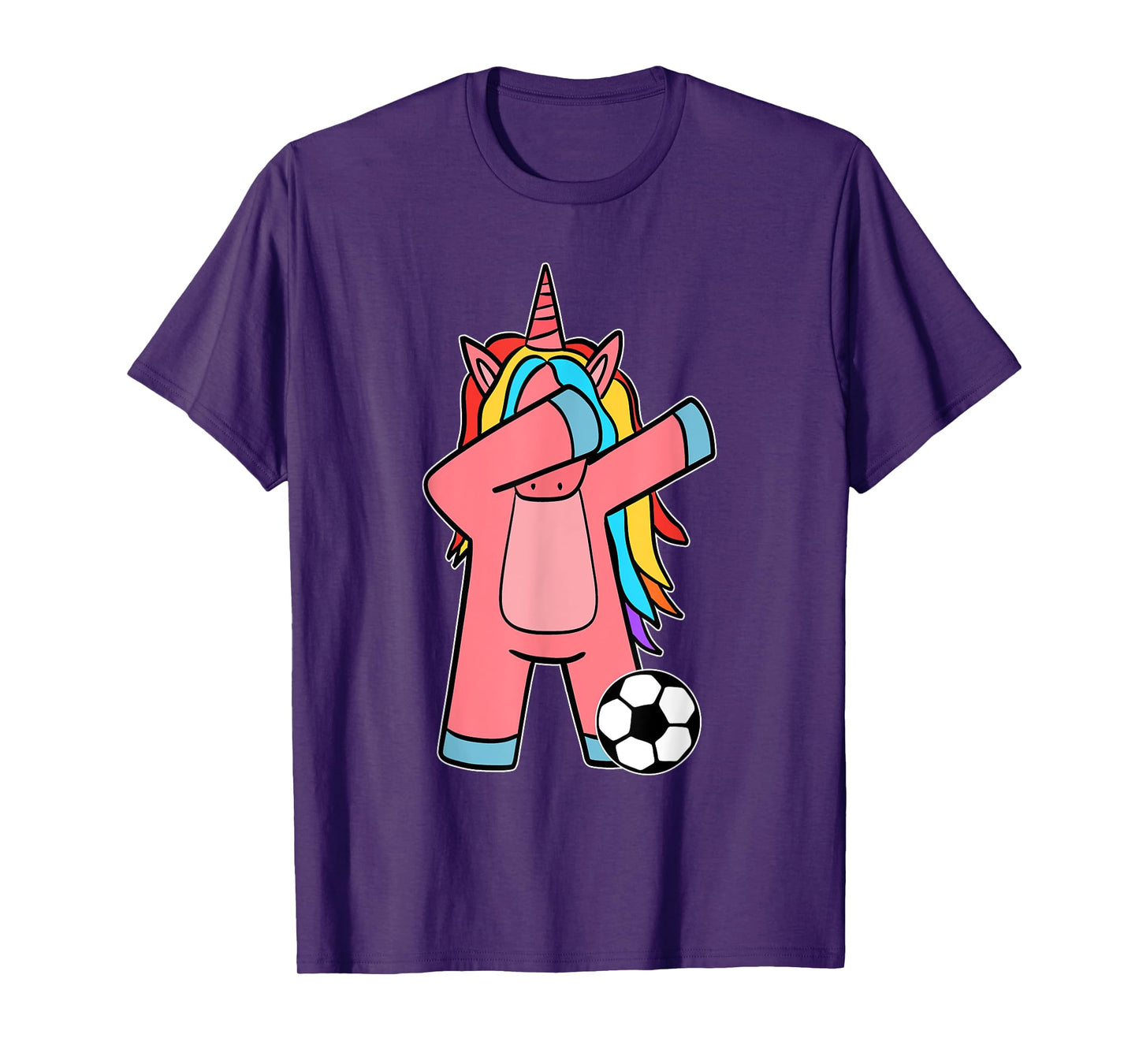 Soccer Girl Women Soccer Unicorn Soccer Ball T-Shirt