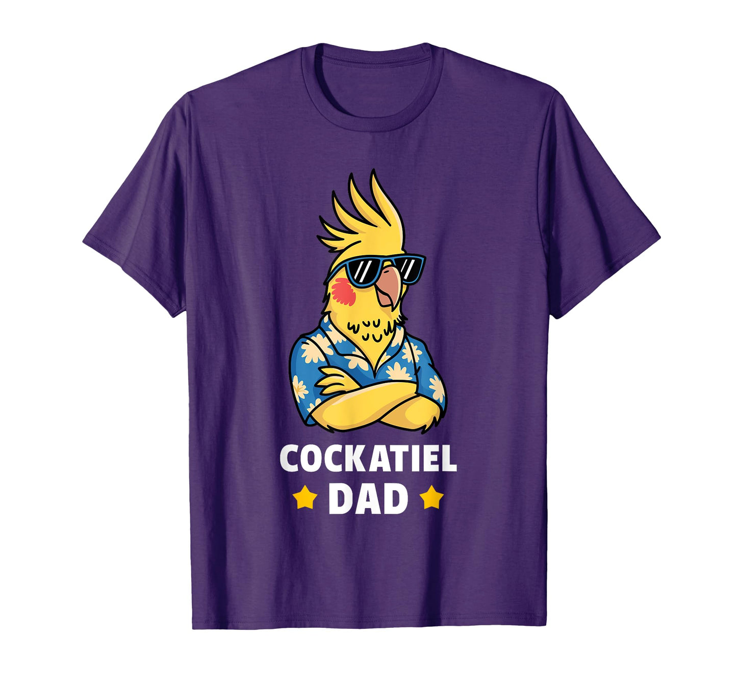 Cockatiel Art For Men Father Cockatoo Bird Cockatiel Lover T-Shirt