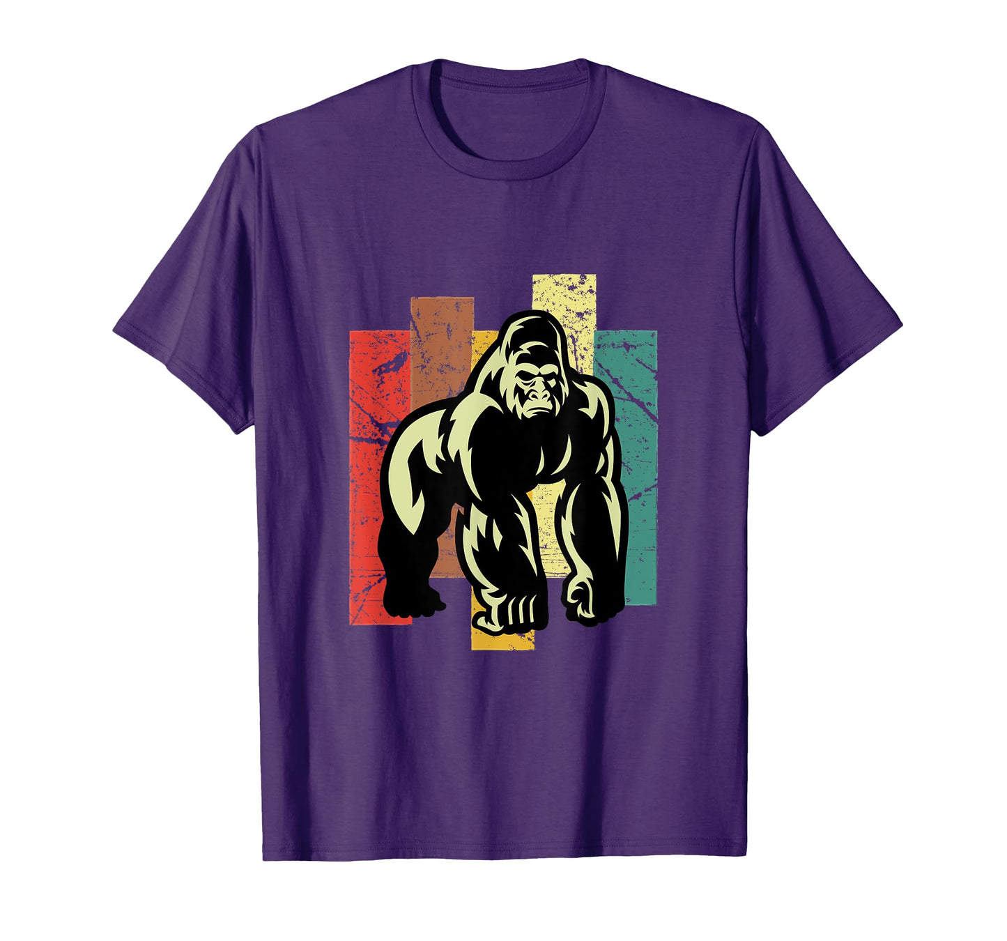 Gorilla Shirt Retro 70s Vintage Animal Lover Art Tshirt T-Shirt