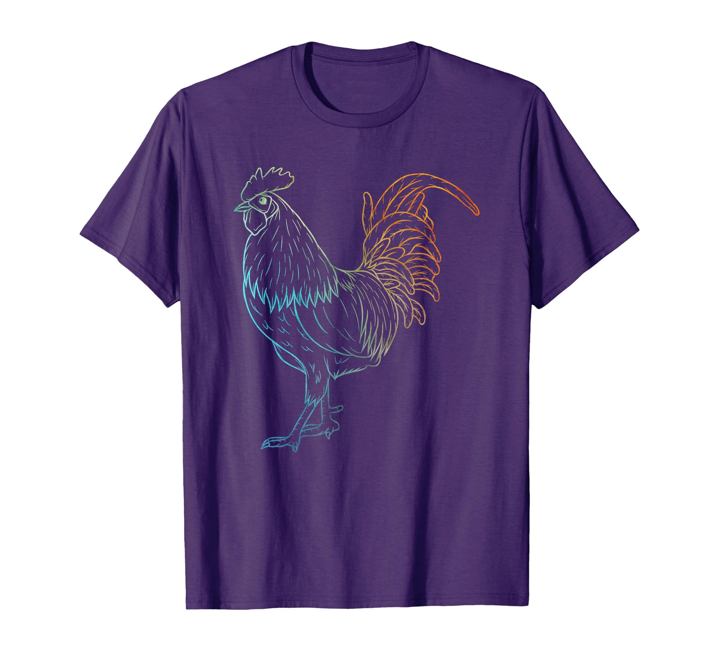 Chicken Art Colorful Rooster Funny Fowl Lovers Outfit T-Shirt