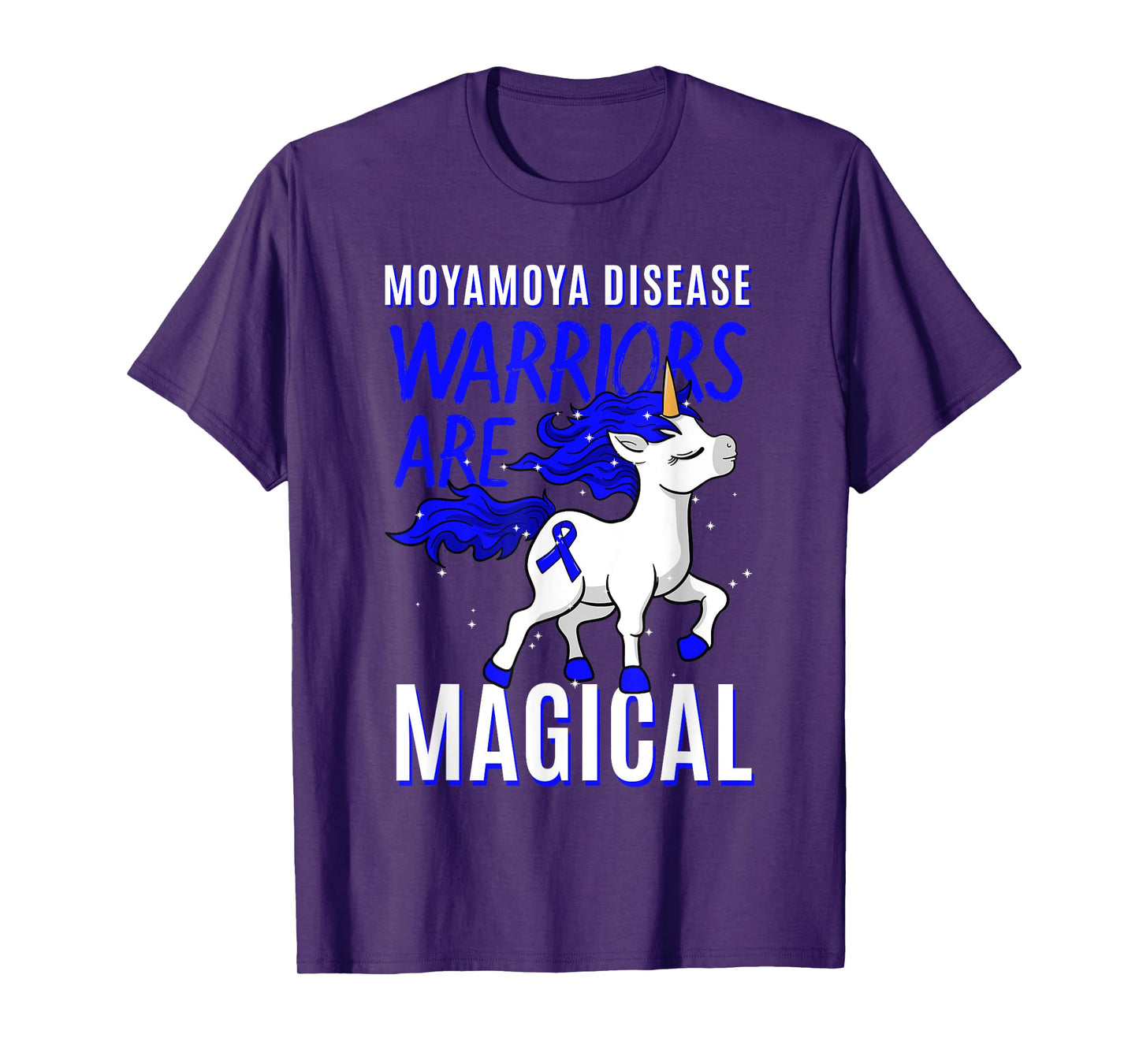 Moyamoya Disease Warrior Disorder Blood Vessel Unicorn T-Shirt