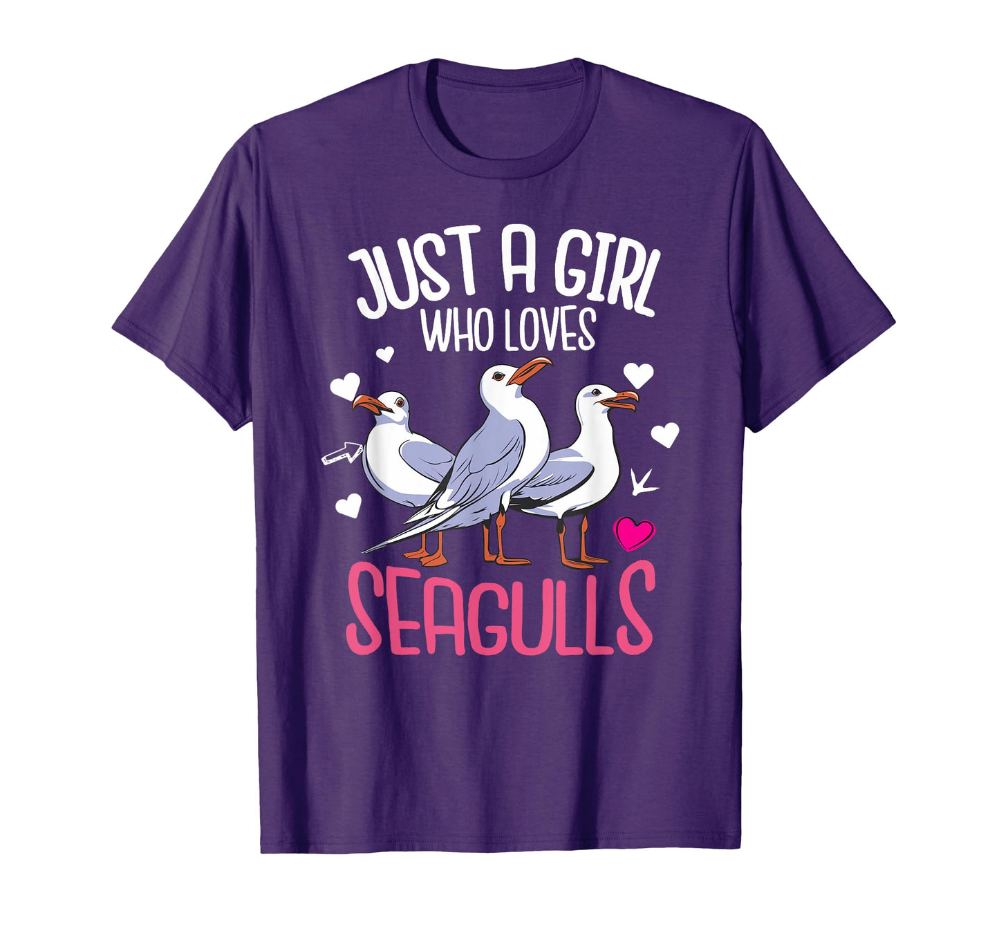 Just A Girl Who Loves Seagulls – Funny Seagull Gift T-Shirt