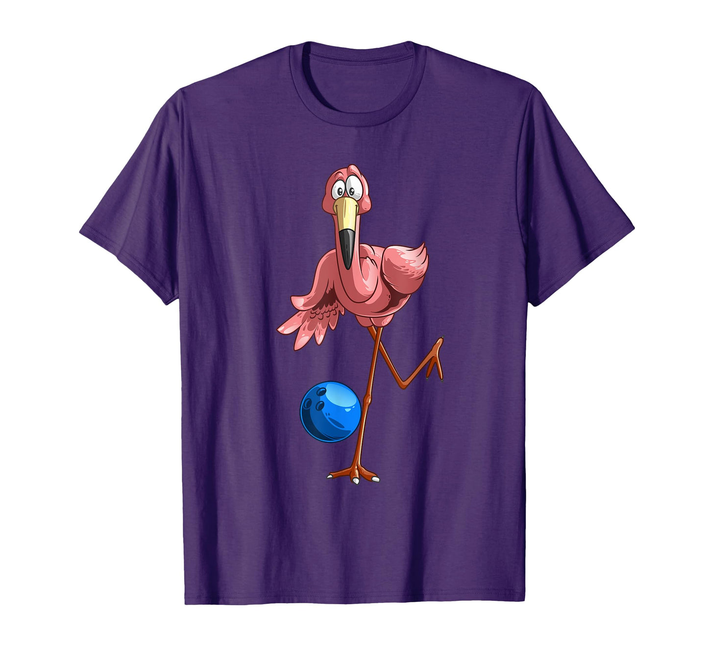 Cool Bowling Flamingo | Funny Shorebirds Lover Player Gift T-Shirt