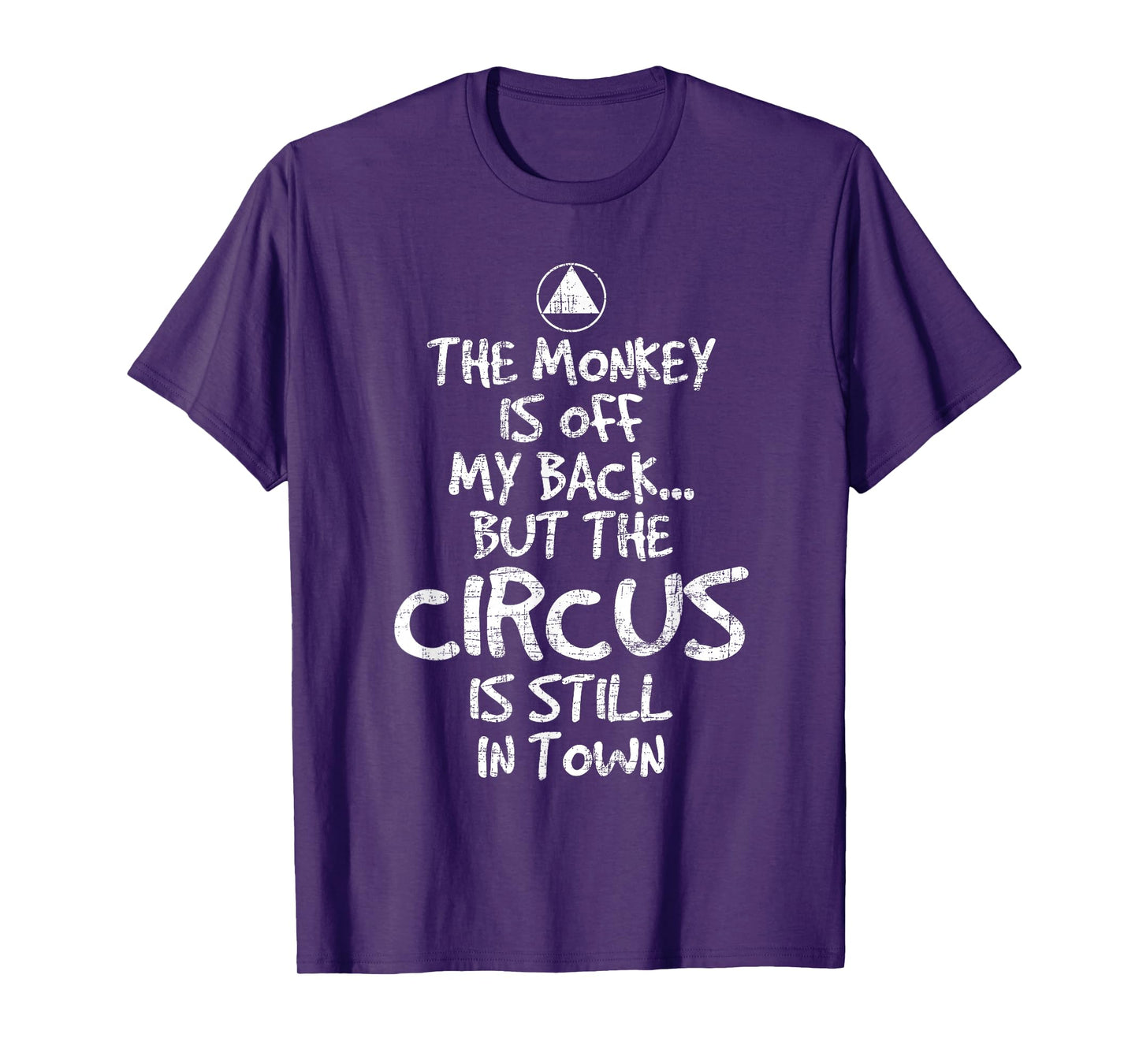 The Monkey Is Off My Back - Sobriety Anniversary Sober AA NA T-Shirt