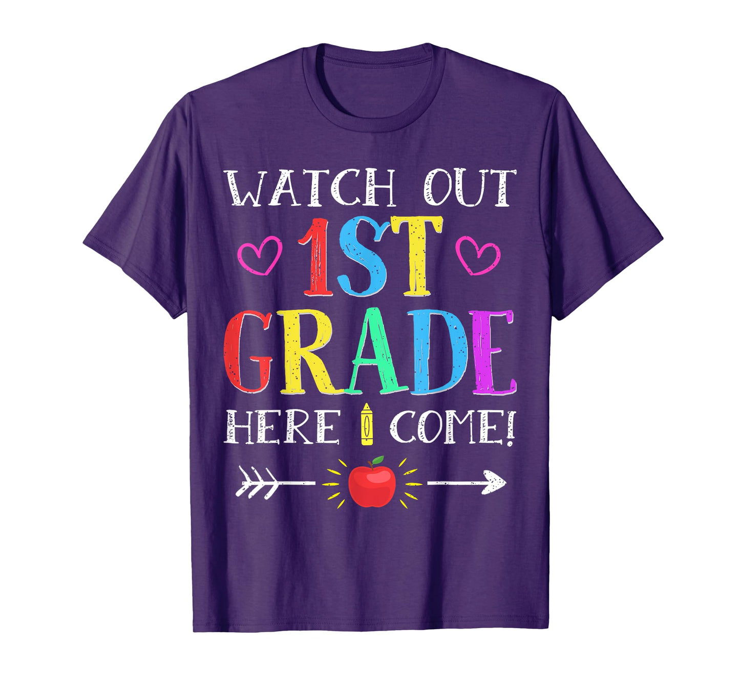 Watch Out 1st Grade Here I Come Tshirt Back to School Gift T-Shirt