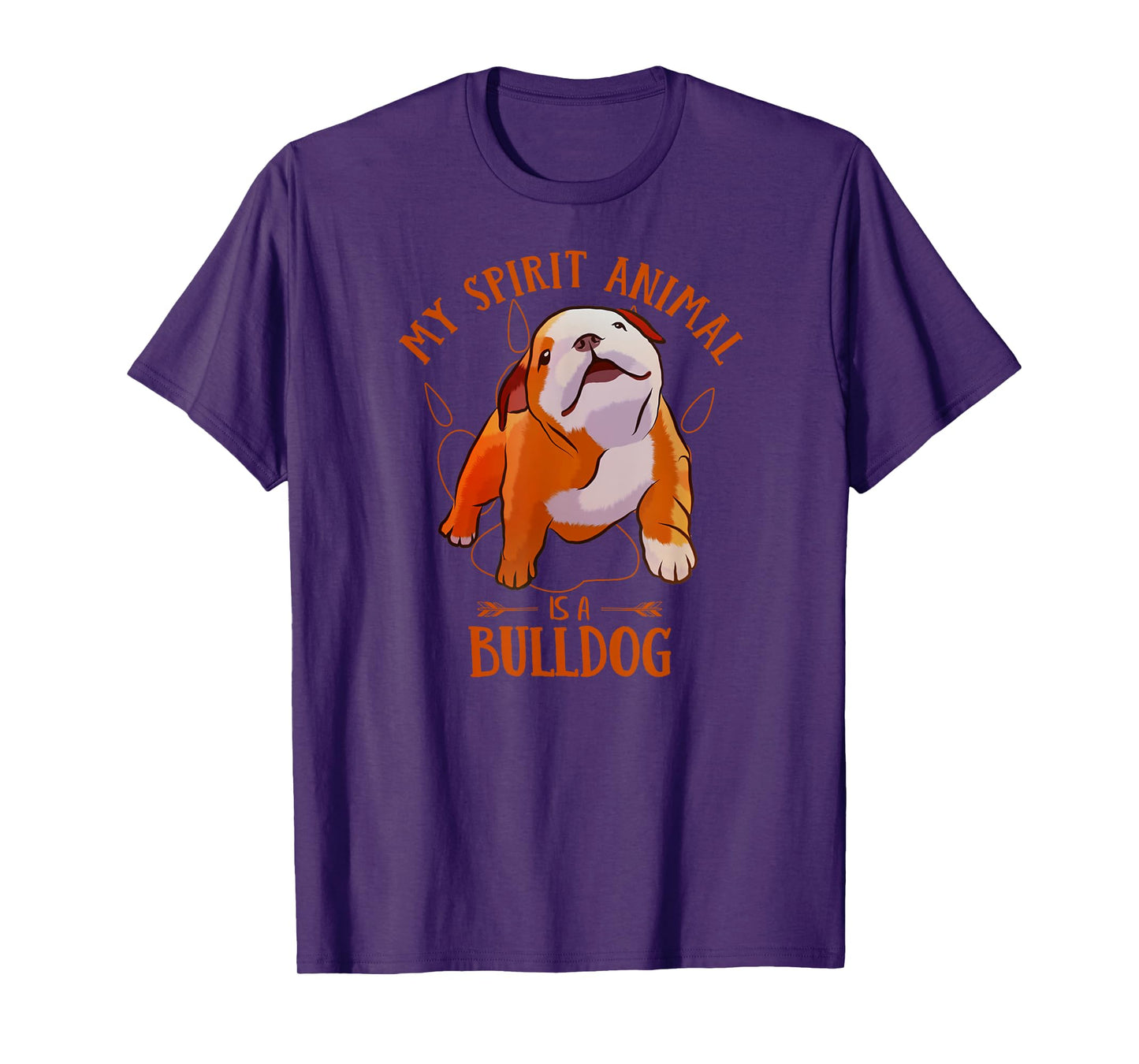 My Spirit Animal Is An English Bulldog Funny Puppy Lover T-Shirt
