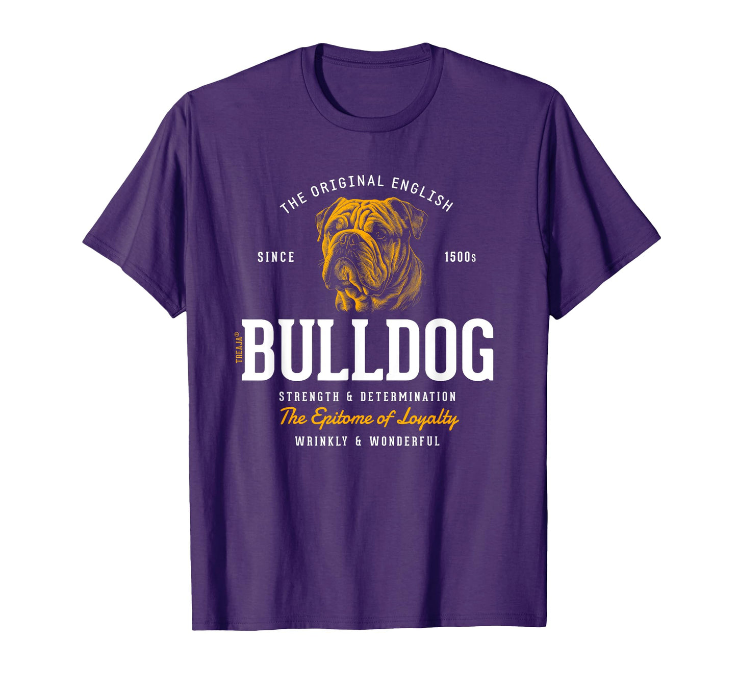 Vintage Styled Retro English Bulldog T-Shirt for Men Women Girls Kids