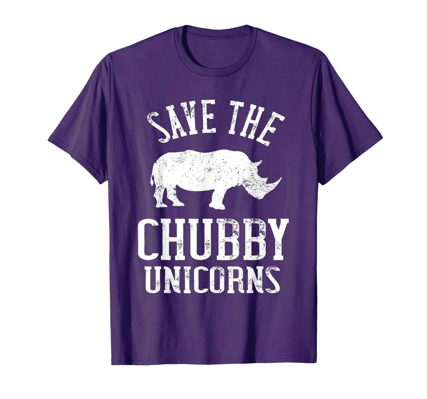Save The Chubby Unicorns Animal Rights Rhinoceros Rhino T-Shirt
