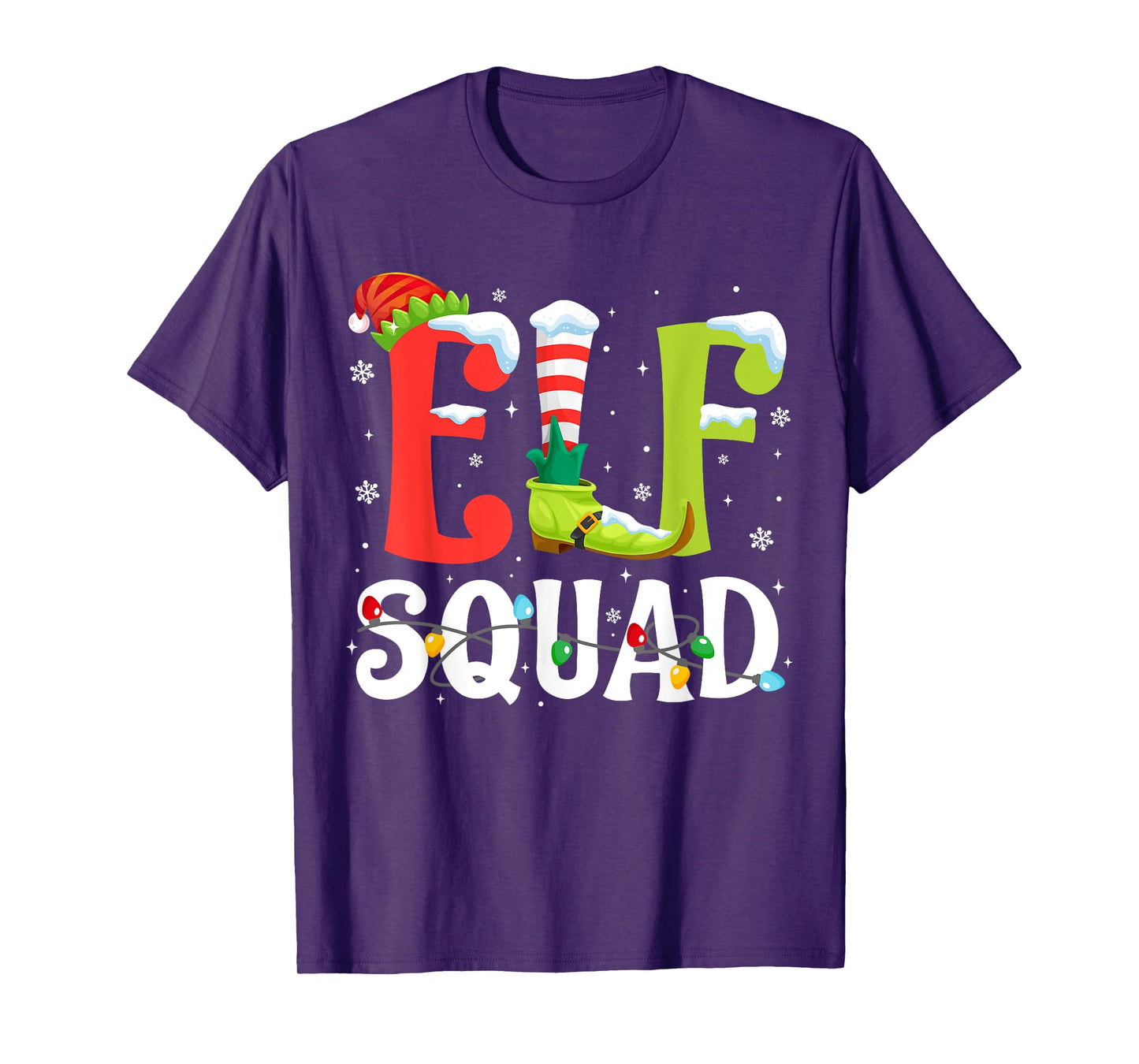 Elf Squad Christmas Family Matching Pajamas Xmas Elf Pajama T-Shirt