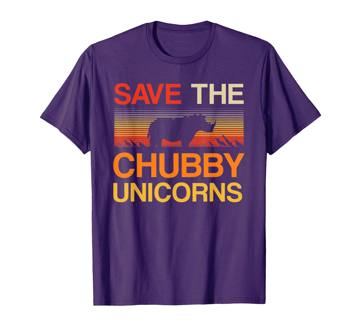 Novelty Save The Chubby Unicorn Tee T-Shirt