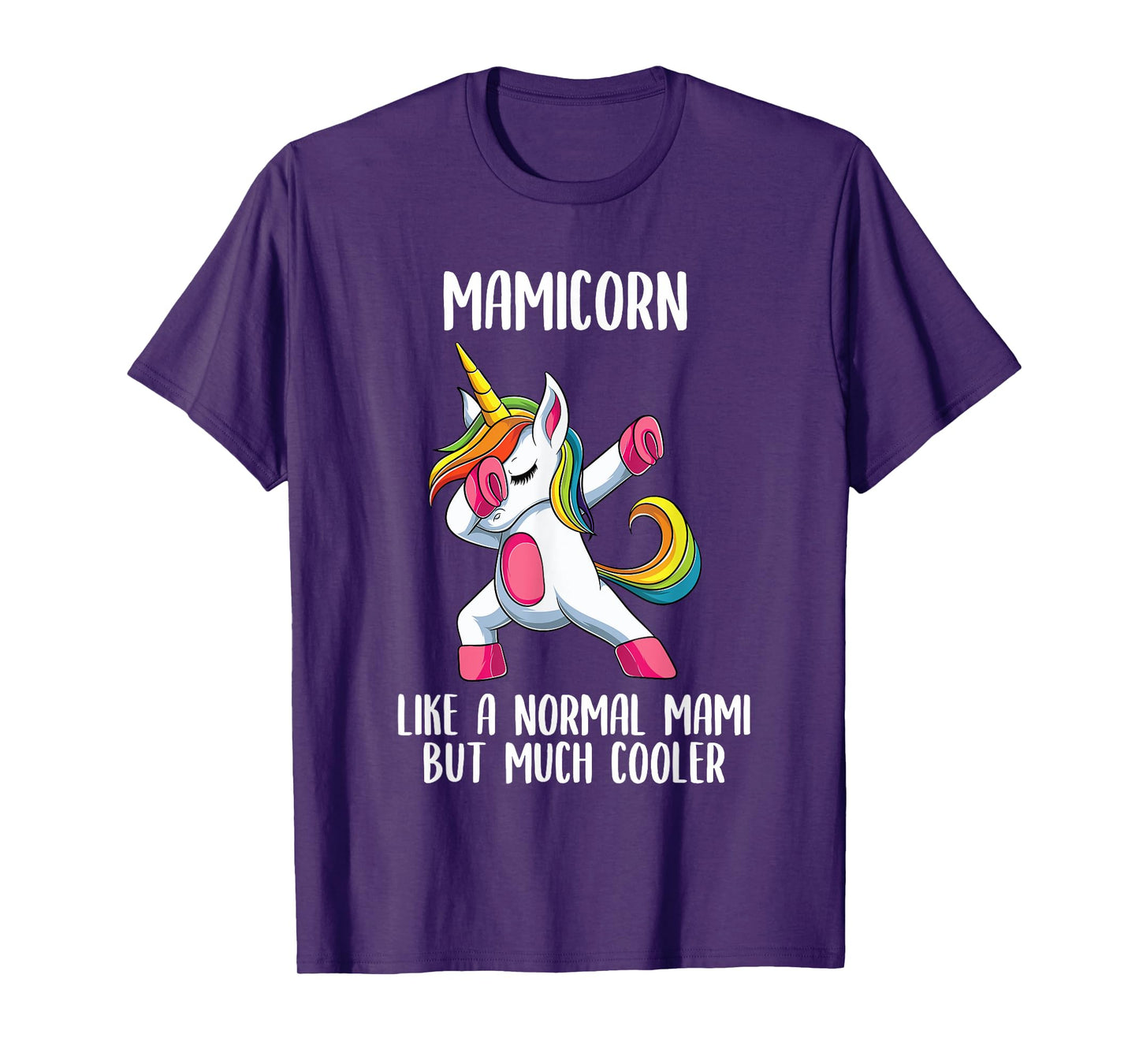 Unicorn Mami Girl Birthday Party Apparel MamiCorn Cute T-Shirt