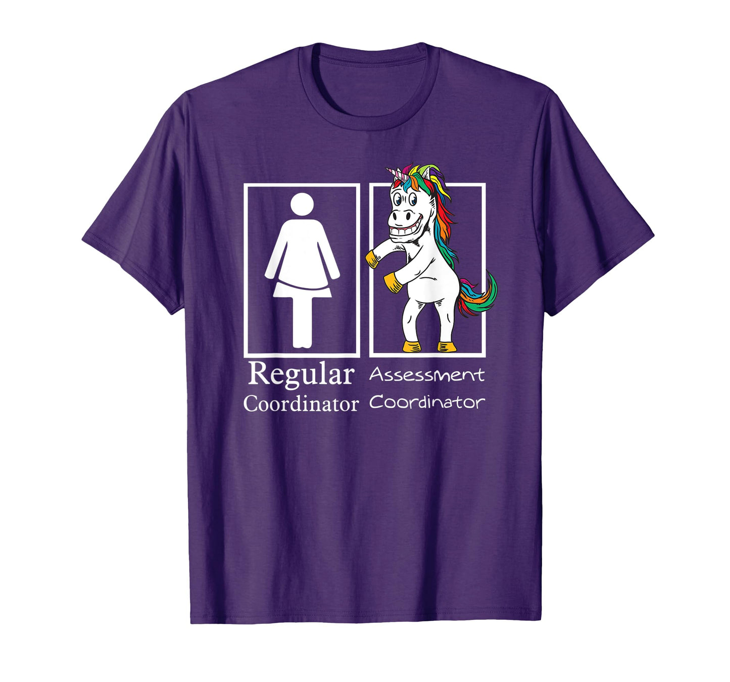 Assessment Coordinator Regular Unicorn Testing Team Gifts T-Shirt