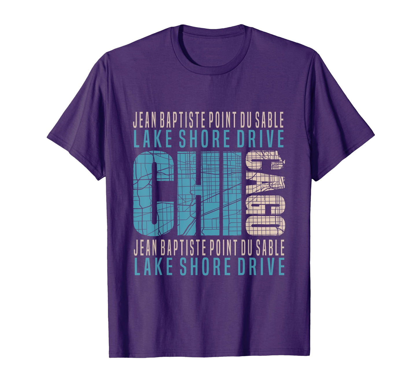 Chicago Jean Baptiste Point du Sable Lake Shore Drive T-Shirt