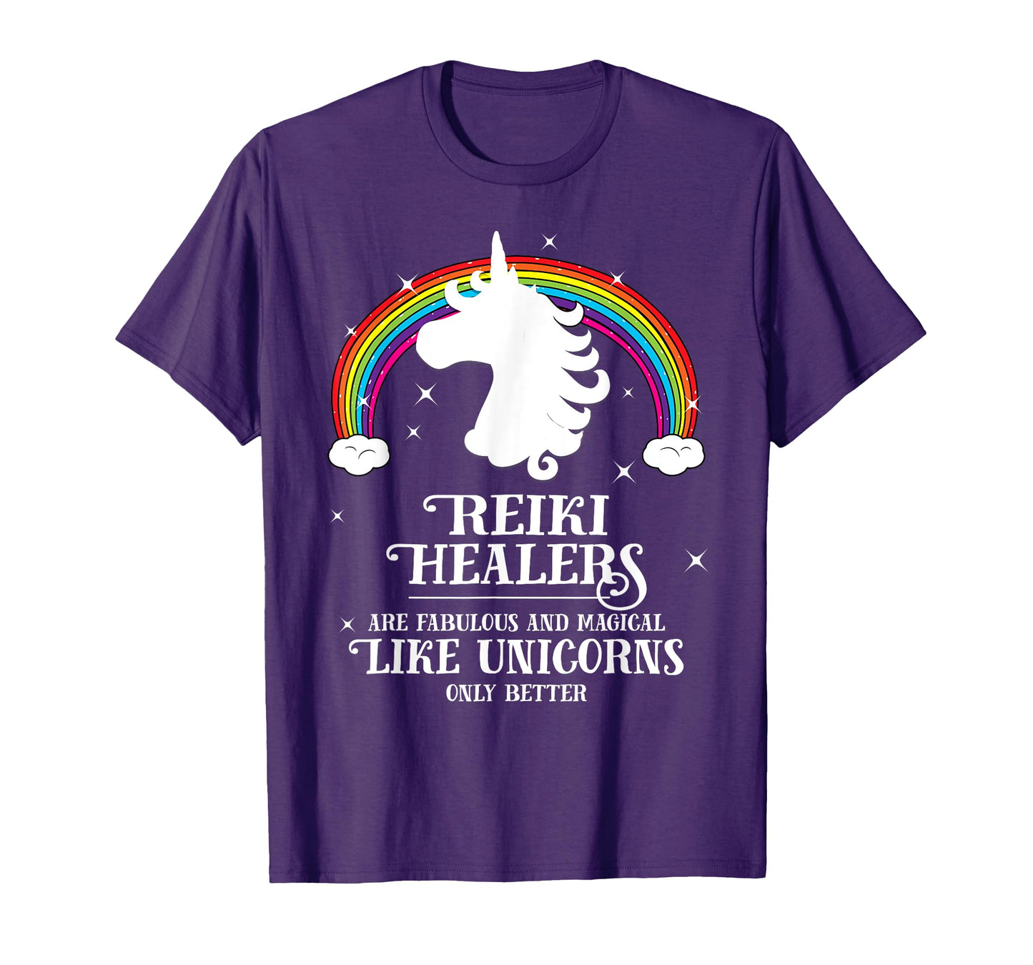 Reiki Healers Fabulous Magical Unicorn Rainbow TShirt Gift T-Shirt