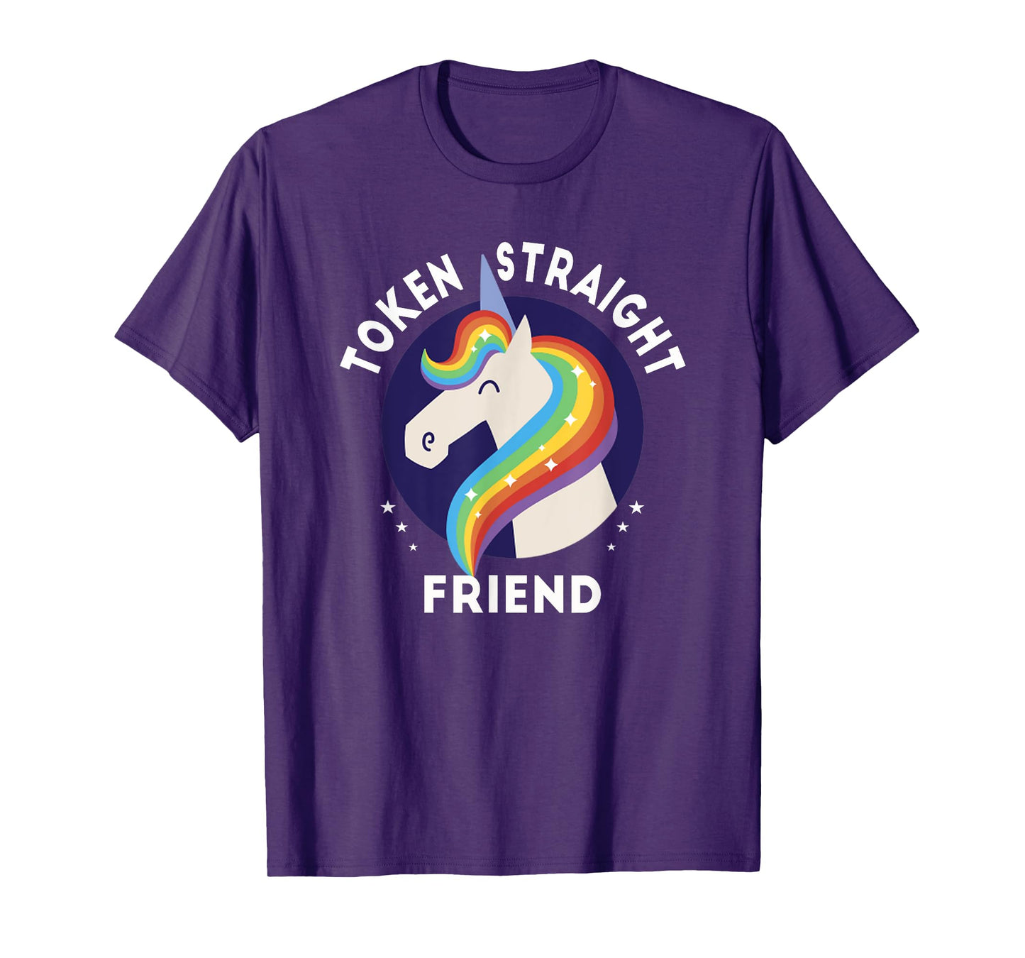 Token Straight Friend Funny Slang Queer Ally Gay Pride Stuff T-Shirt