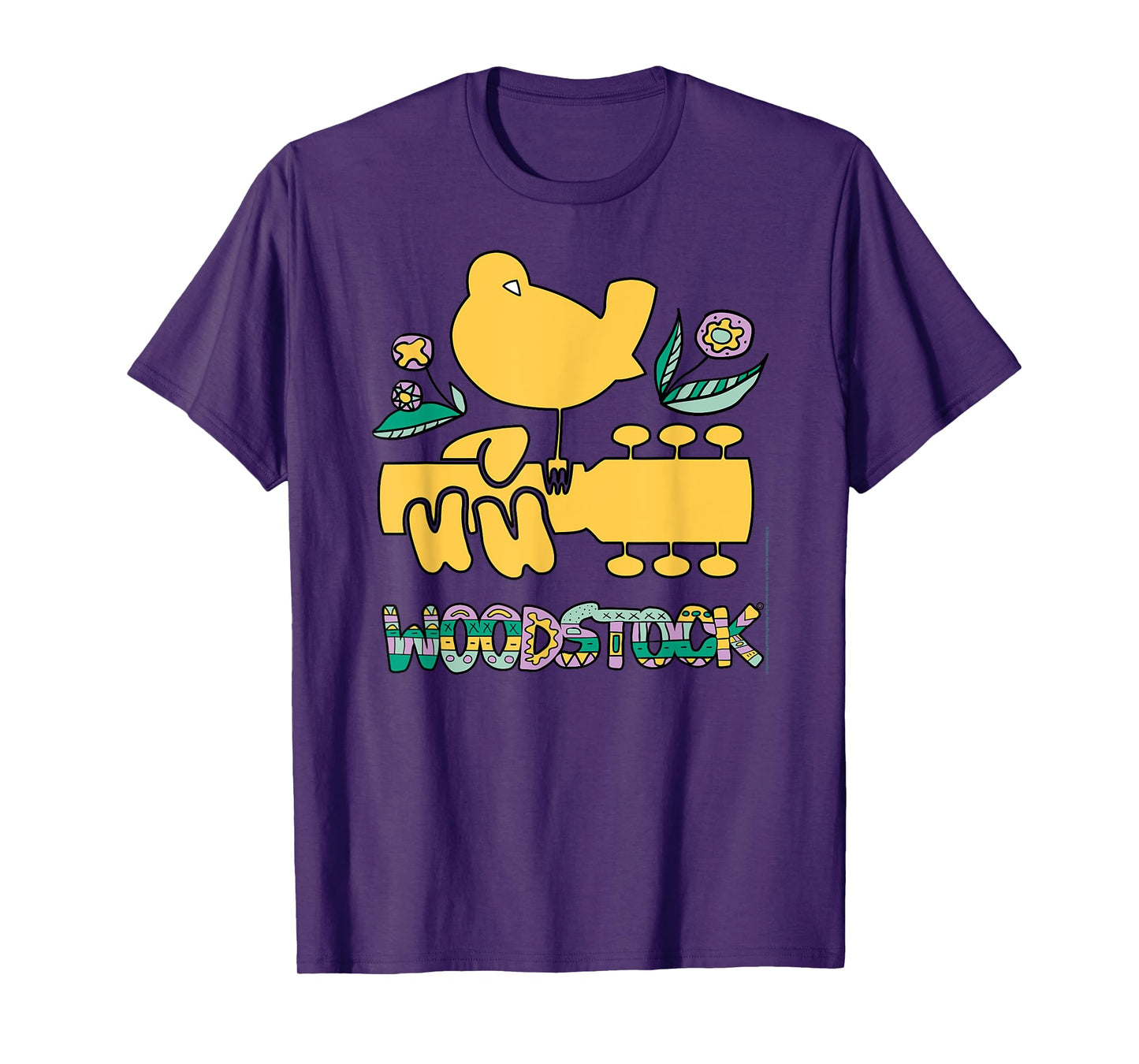Woodstock Bird Aztec Pattern Music Festival T-Shirt