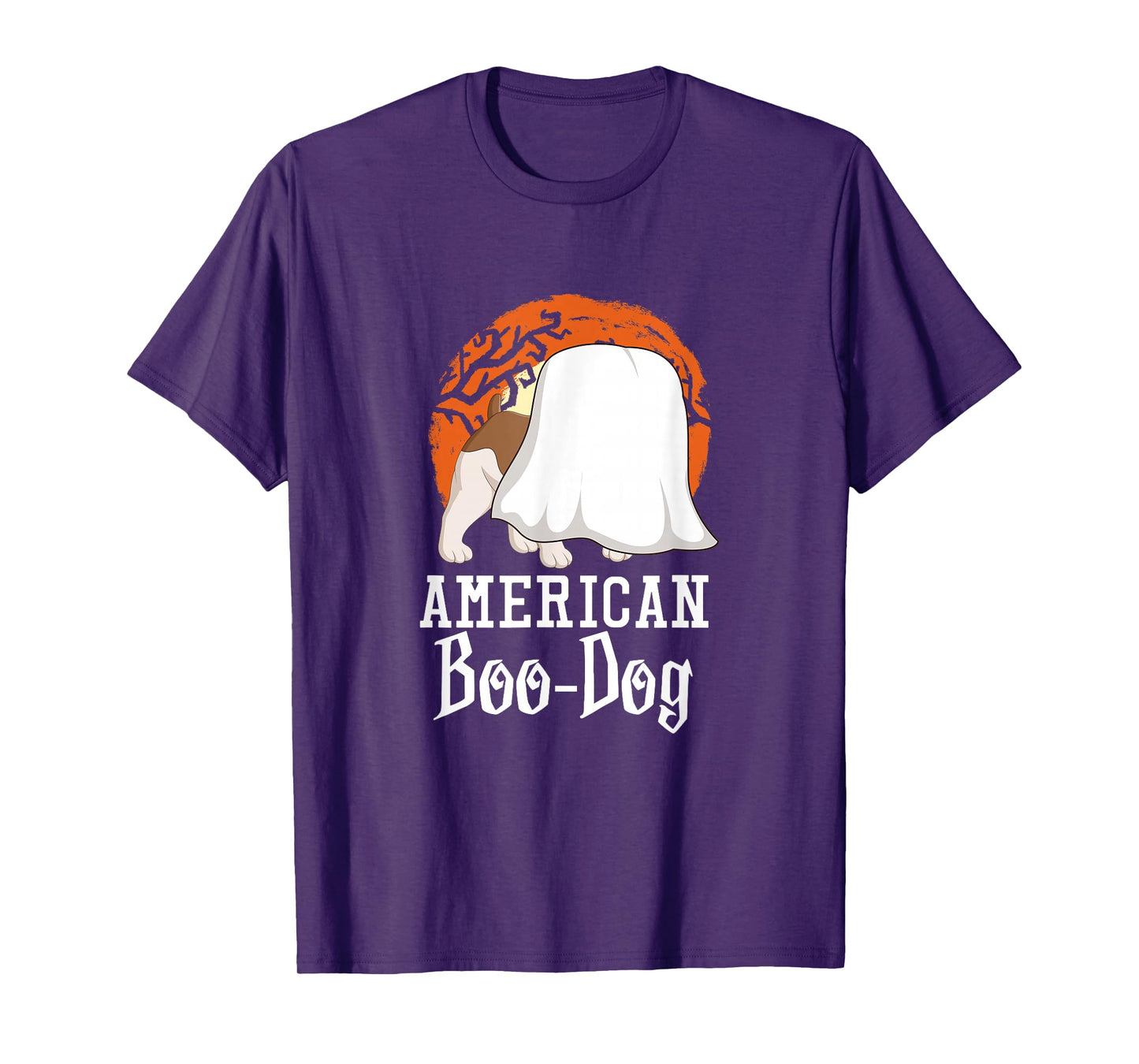 American Bulldog Dog American Boo Halloween Party T-Shirt