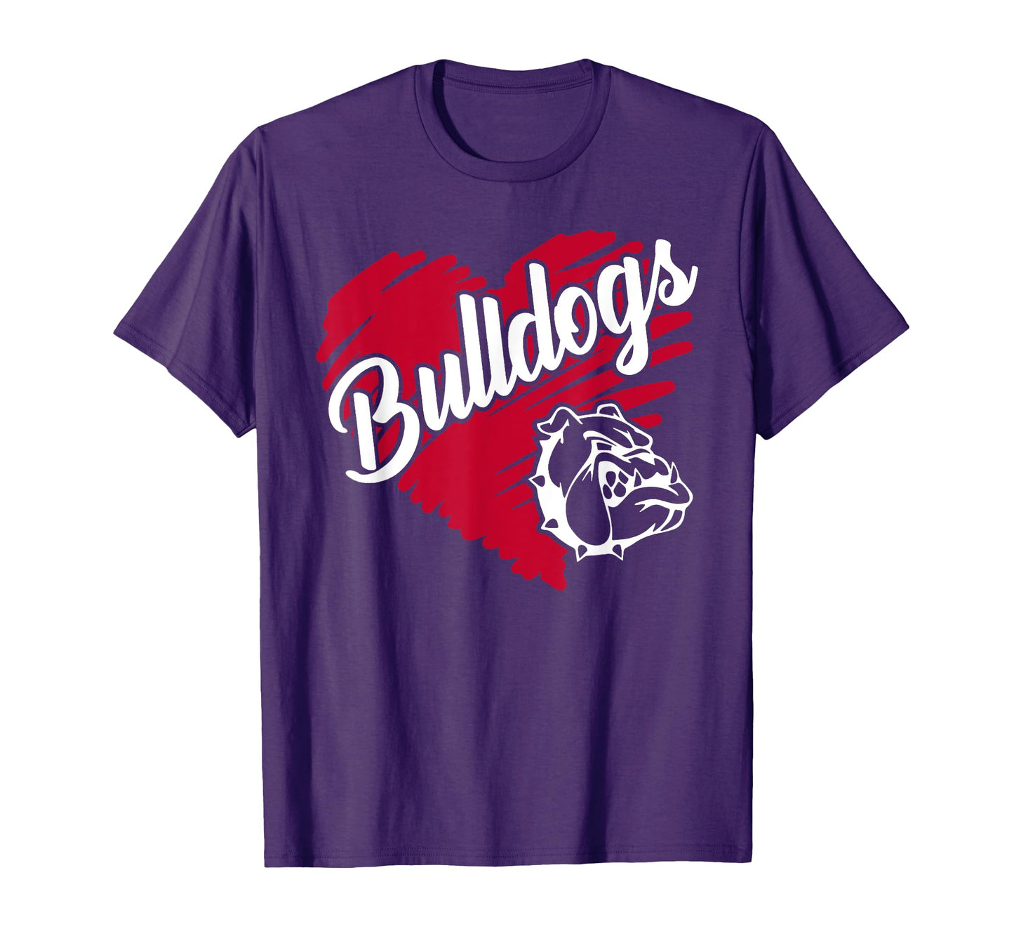Bulldog Team Mascot School Spirit Go Dawgs For Men Women Kid T-Shirt